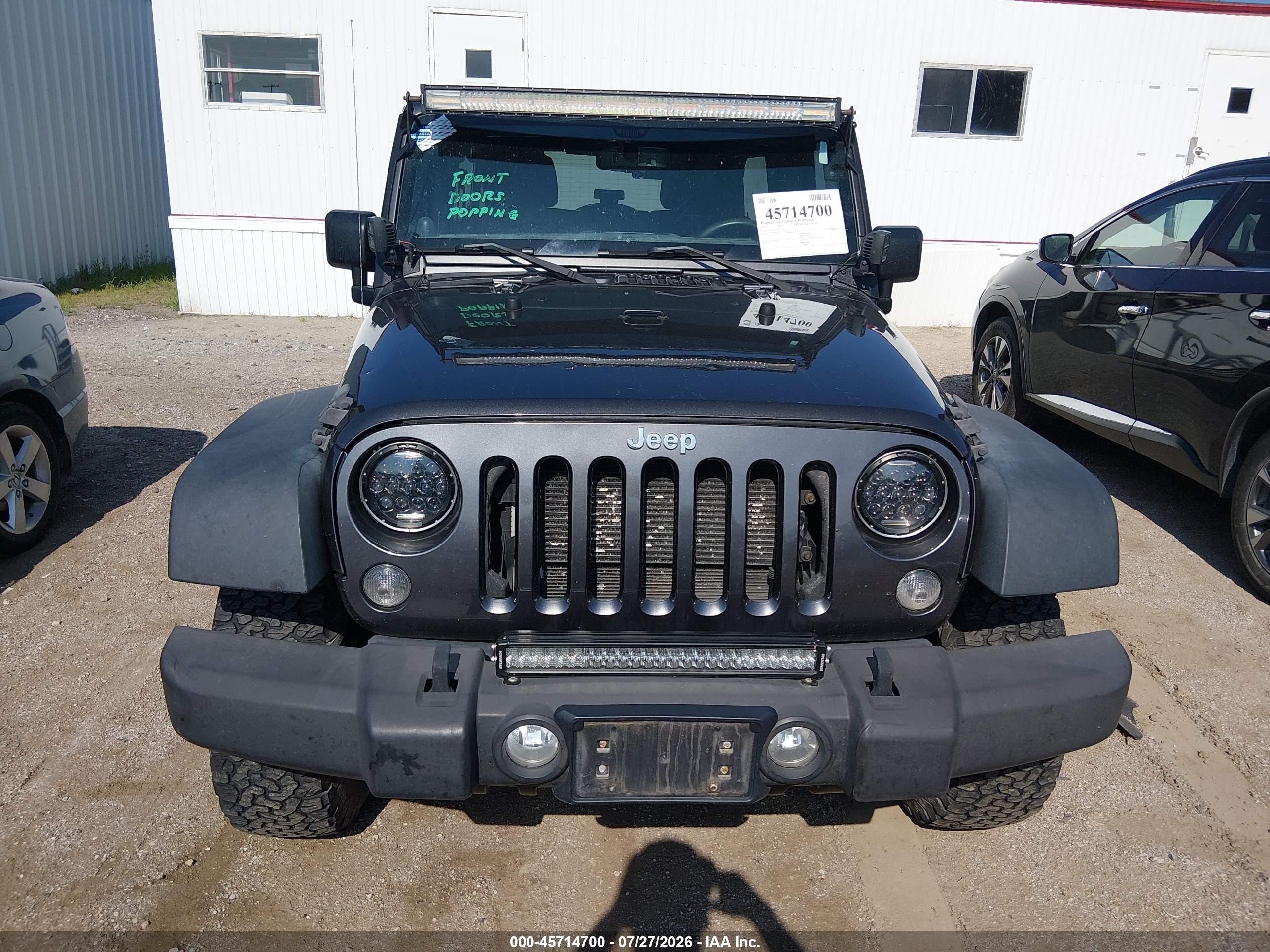 2014 Jeep Wrangler Unlimited Rubicon Gray vin: 1C4BJWFGXEL230759