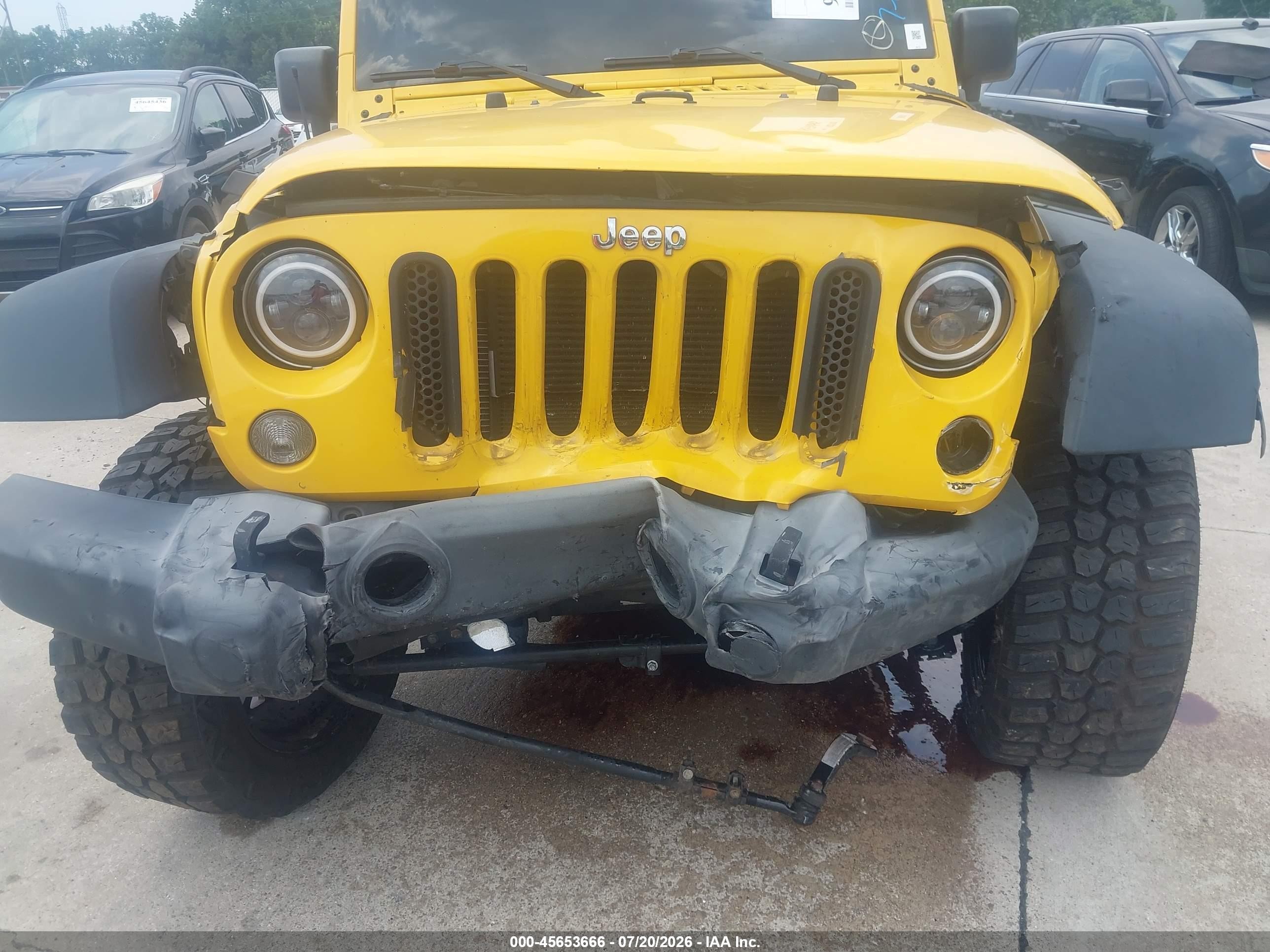 2015 Jeep Wrangler Unlimited Rubicon Желтый vin: 1C4BJWFGXFL718885