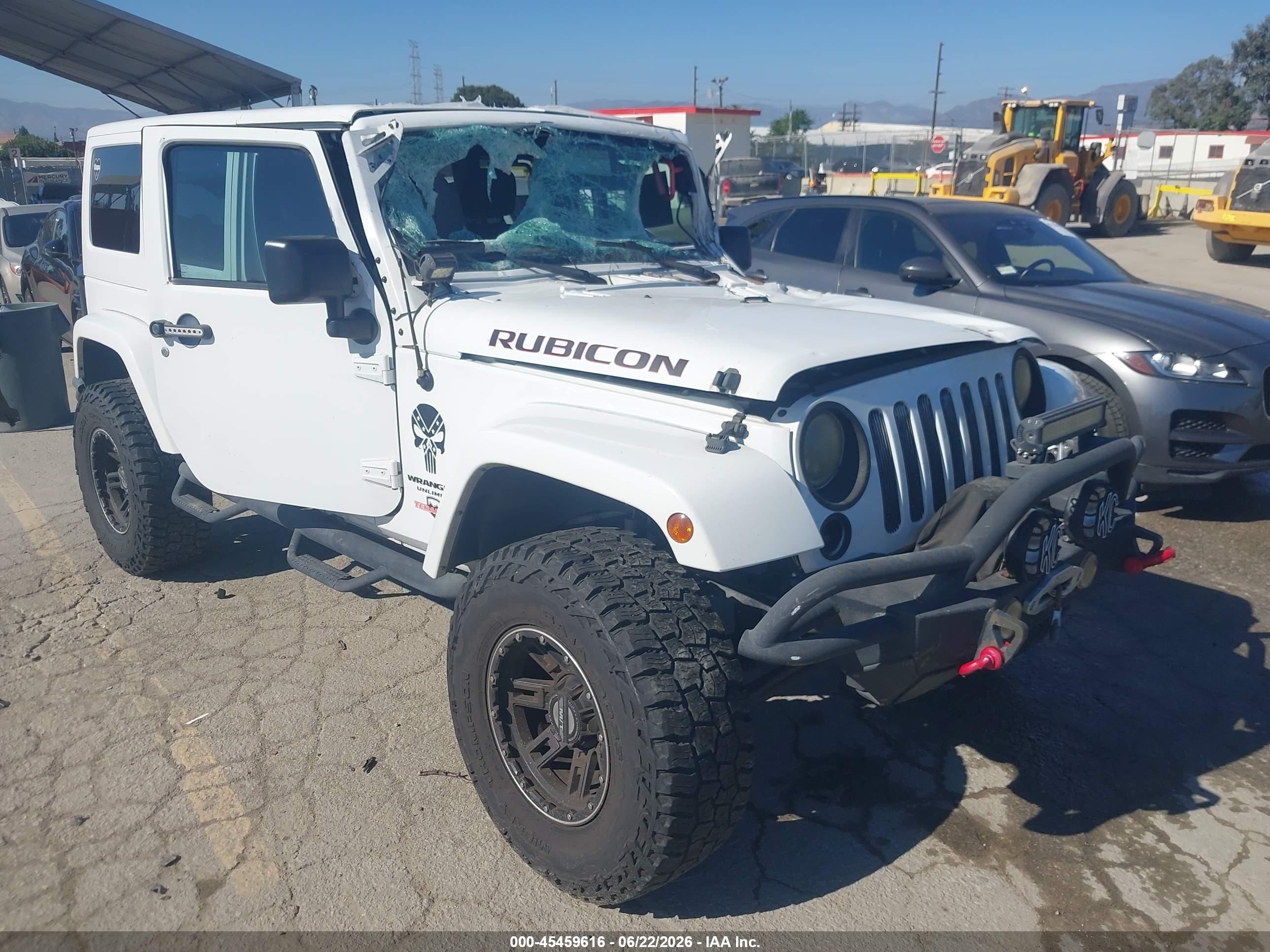 2015 Jeep Wrangler Unlimited Rubicon White vin: 1C4BJWFGXFL766564