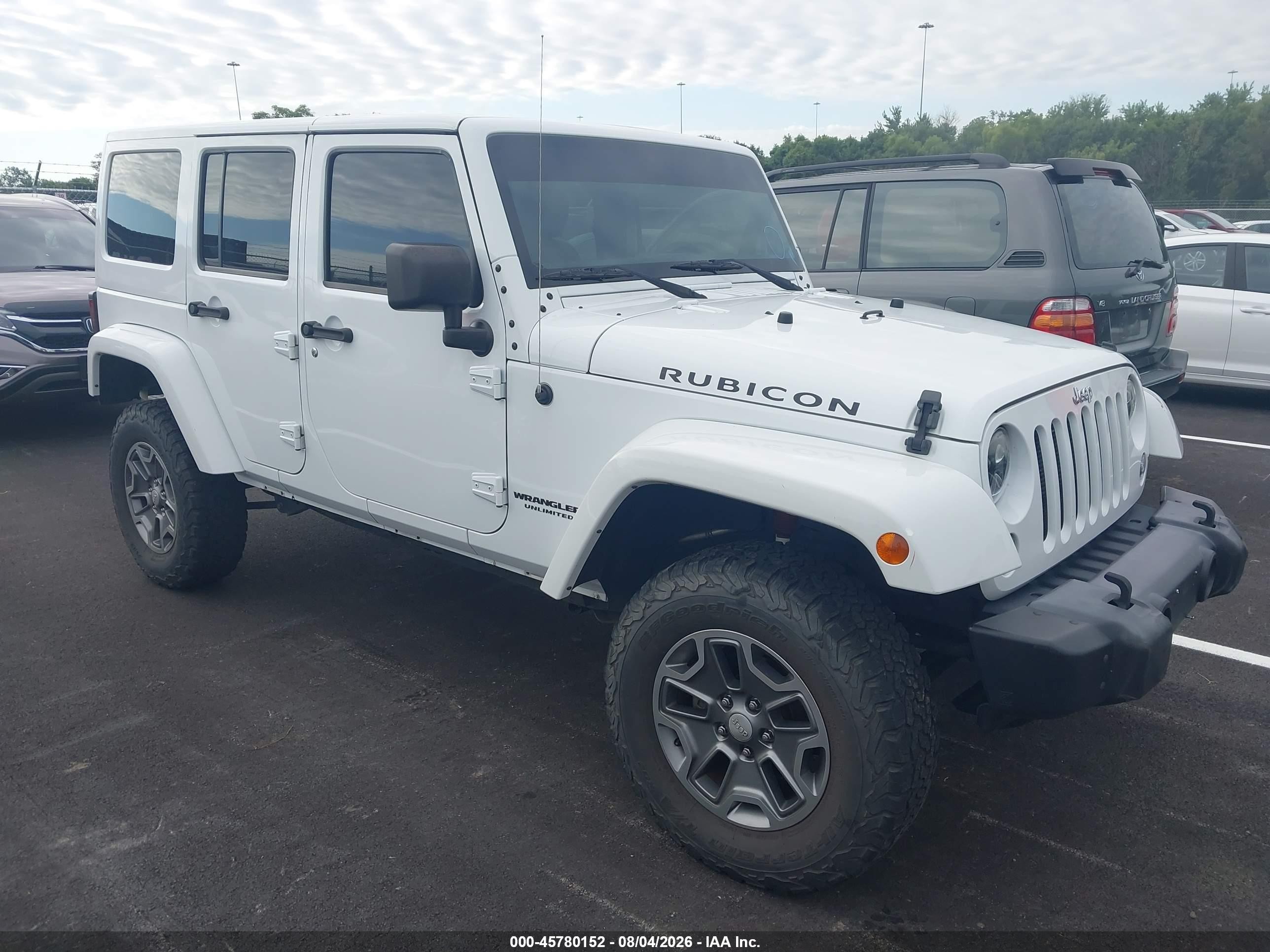 2015 Jeep Wrangler Unlimited Rubicon Белый vin: 1C4BJWFGXFL767746