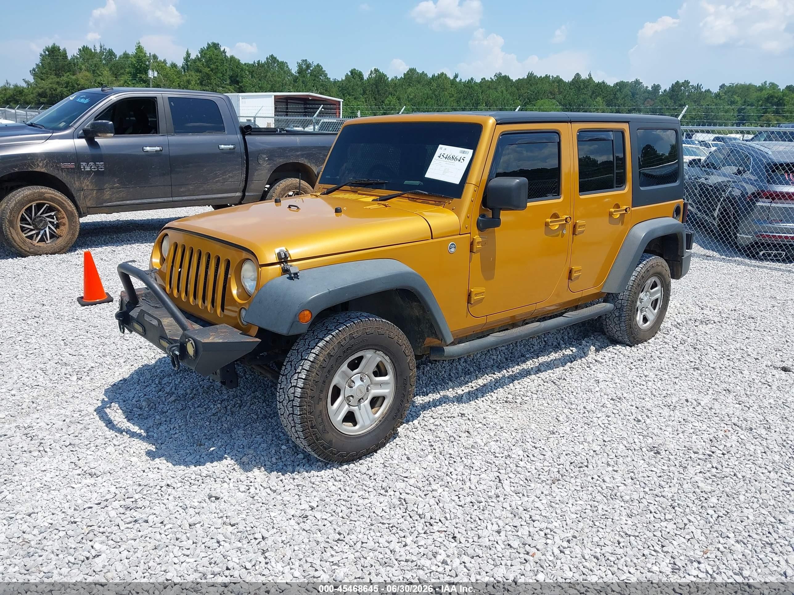 2014 Jeep Wrangler Unlimited Sport Rhd Orange vin: 1C4BJWKG0EL268393
