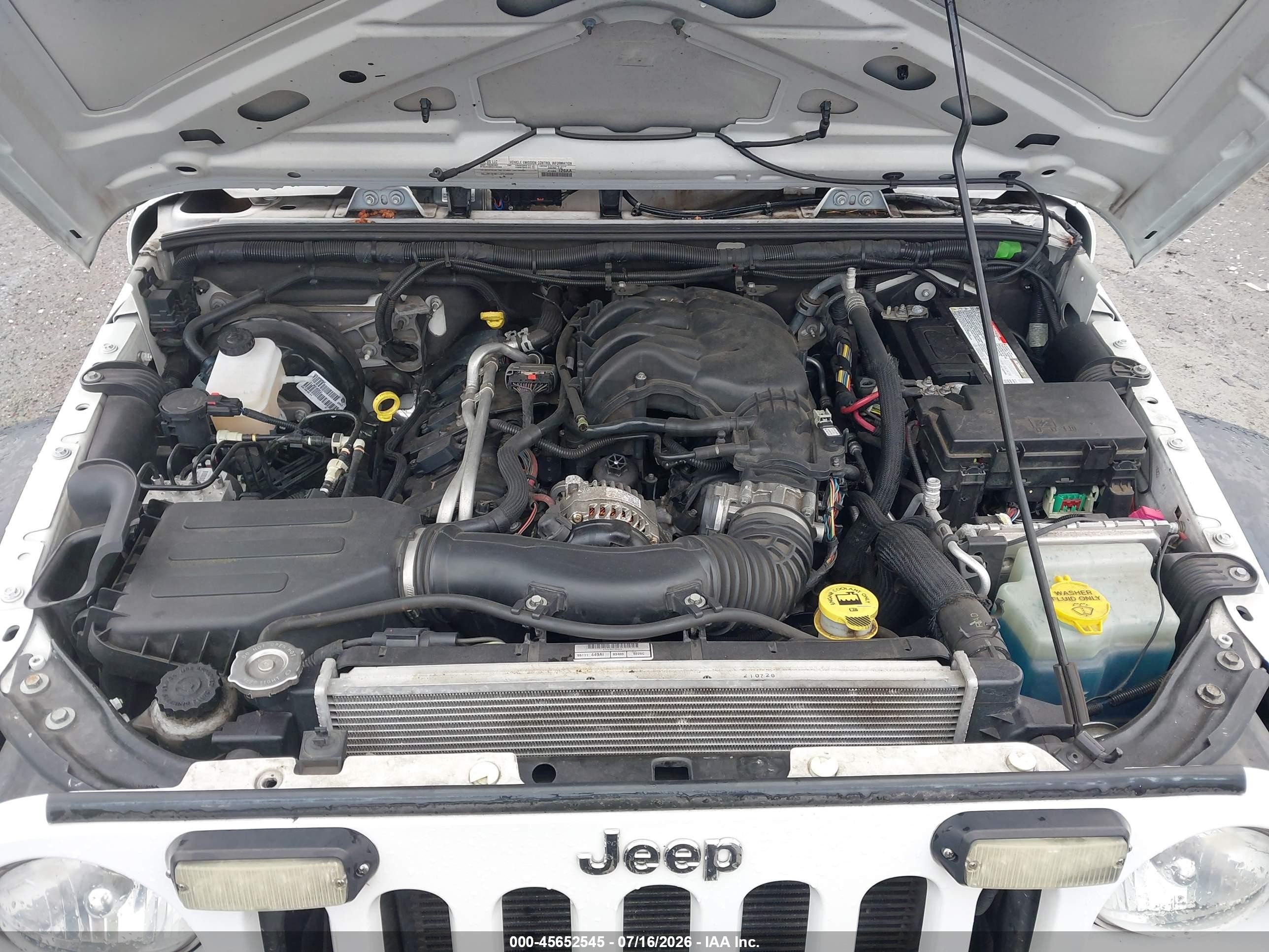 2015 Jeep Wrangler Unlimited Sport Rhd Белый vin: 1C4BJWKG4FL630145