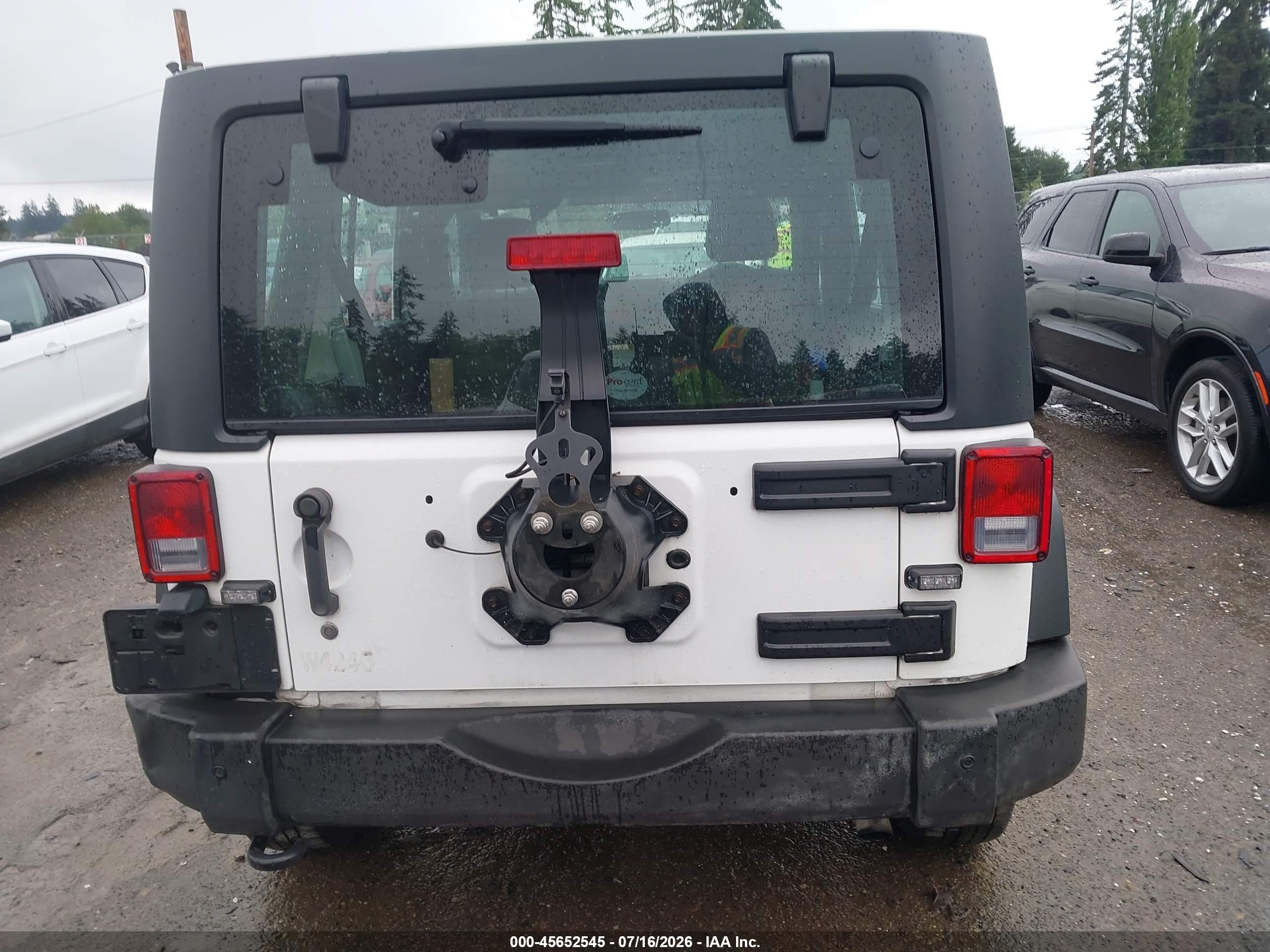 2015 Jeep Wrangler Unlimited Sport Rhd Белый vin: 1C4BJWKG4FL630145