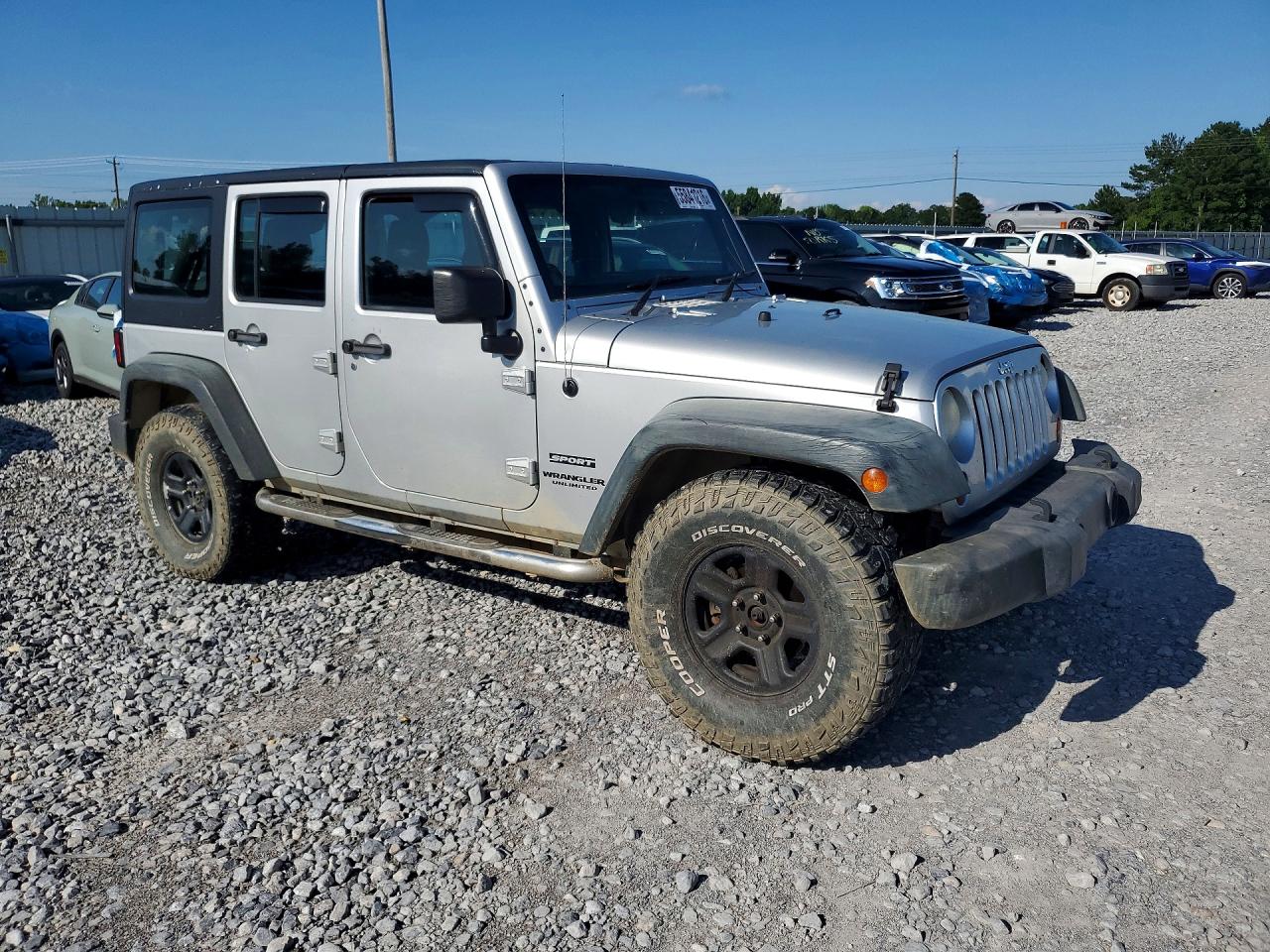 2012 Jeep Wrangler Unlimited Sport Серый vin: 1C4BJWKG5CL242725
