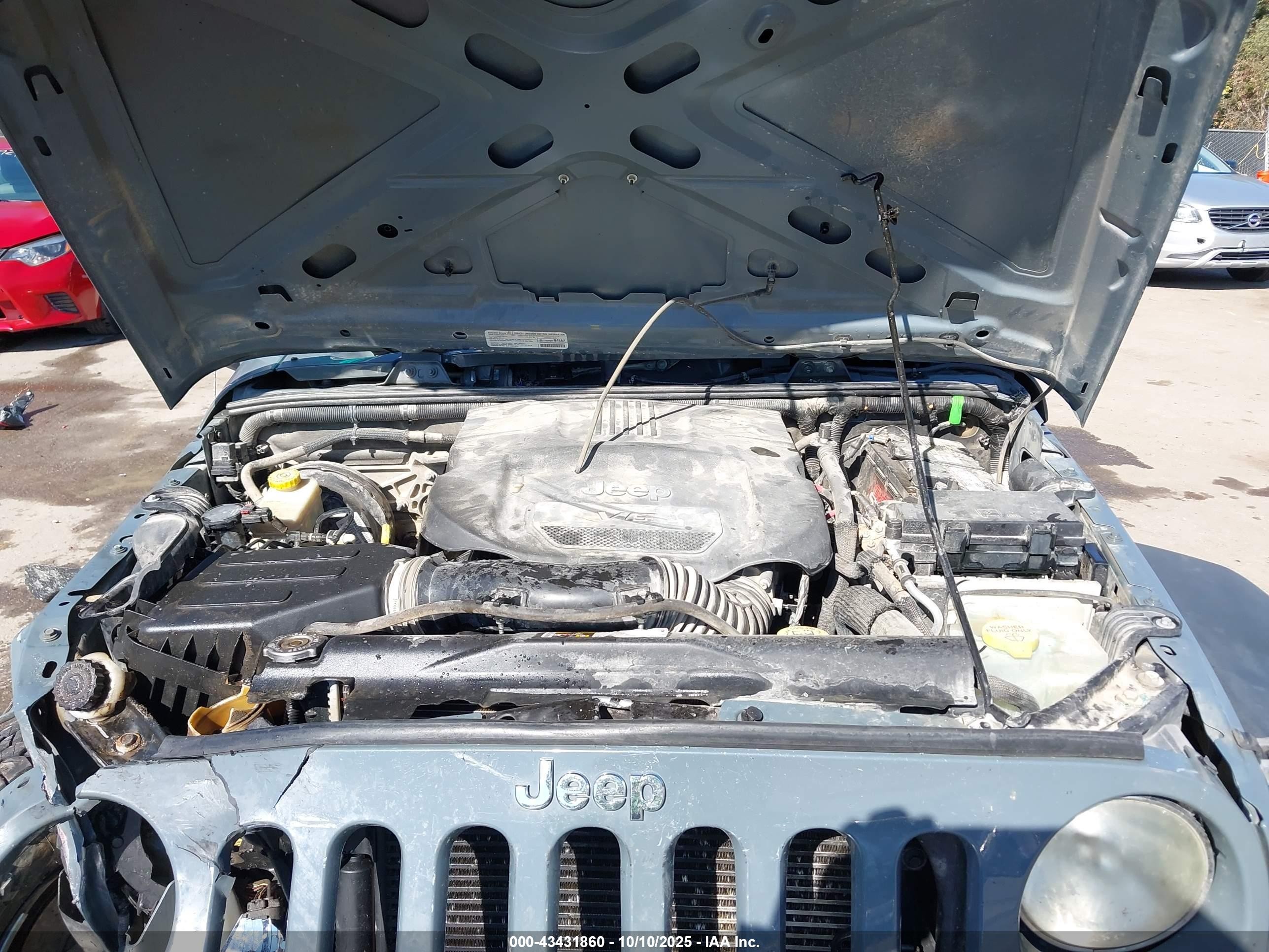 2014 Jeep Wrangler Unlimited Sport Rhd Серый vin: 1C4BJWKG5EL262766
