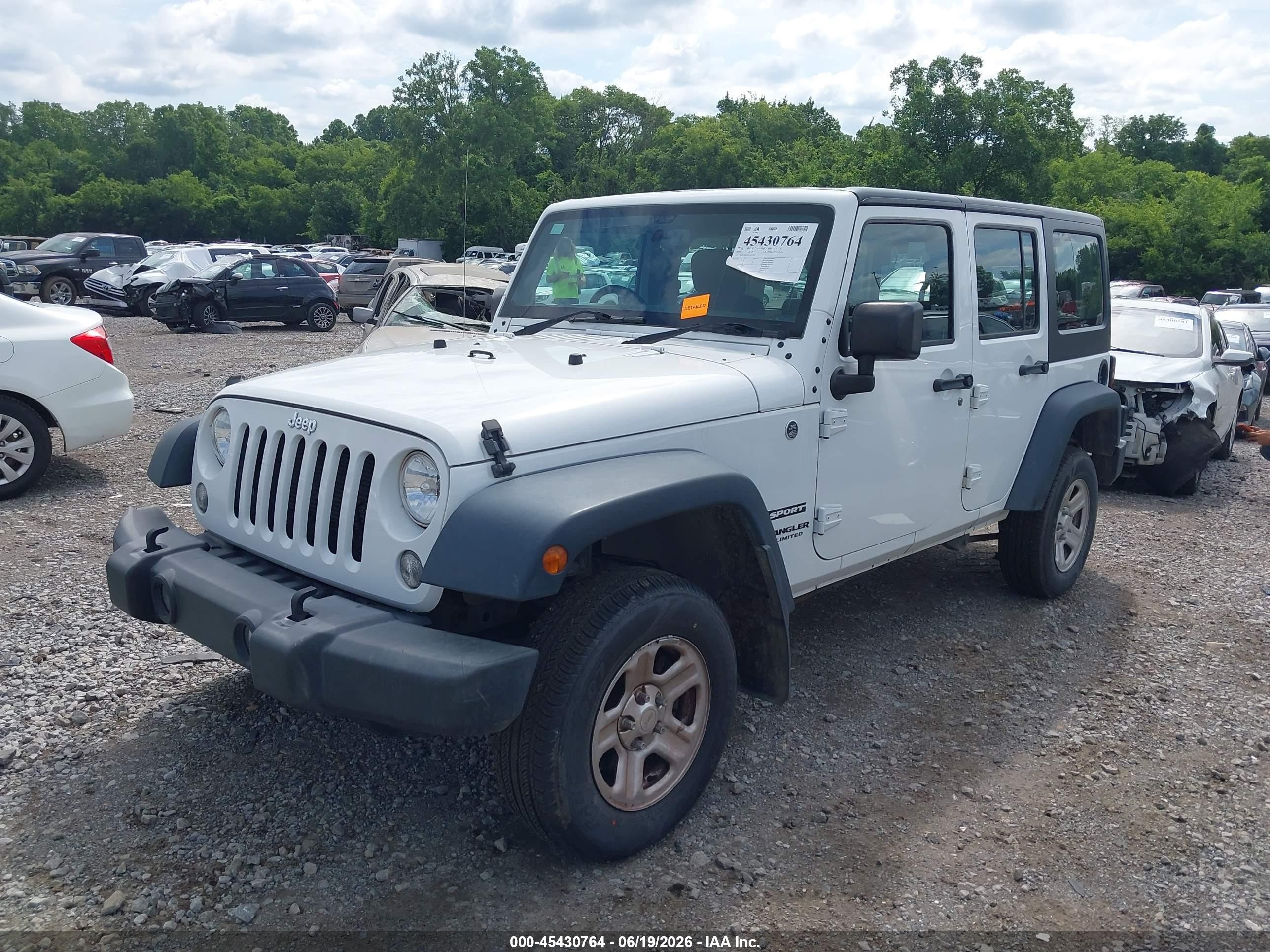2015 Jeep Wrangler Unlimited Sport Rhd White vin: 1C4BJWKG5FL652106