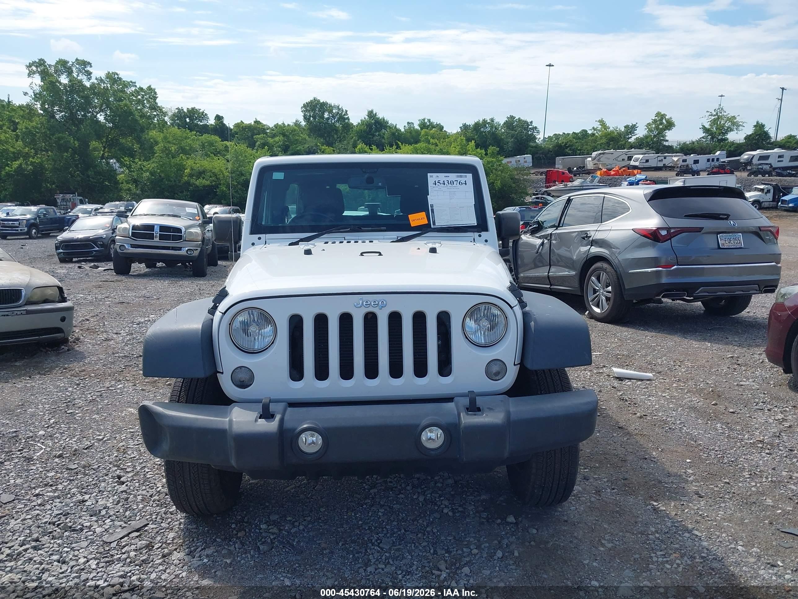 2015 Jeep Wrangler Unlimited Sport Rhd White vin: 1C4BJWKG5FL652106