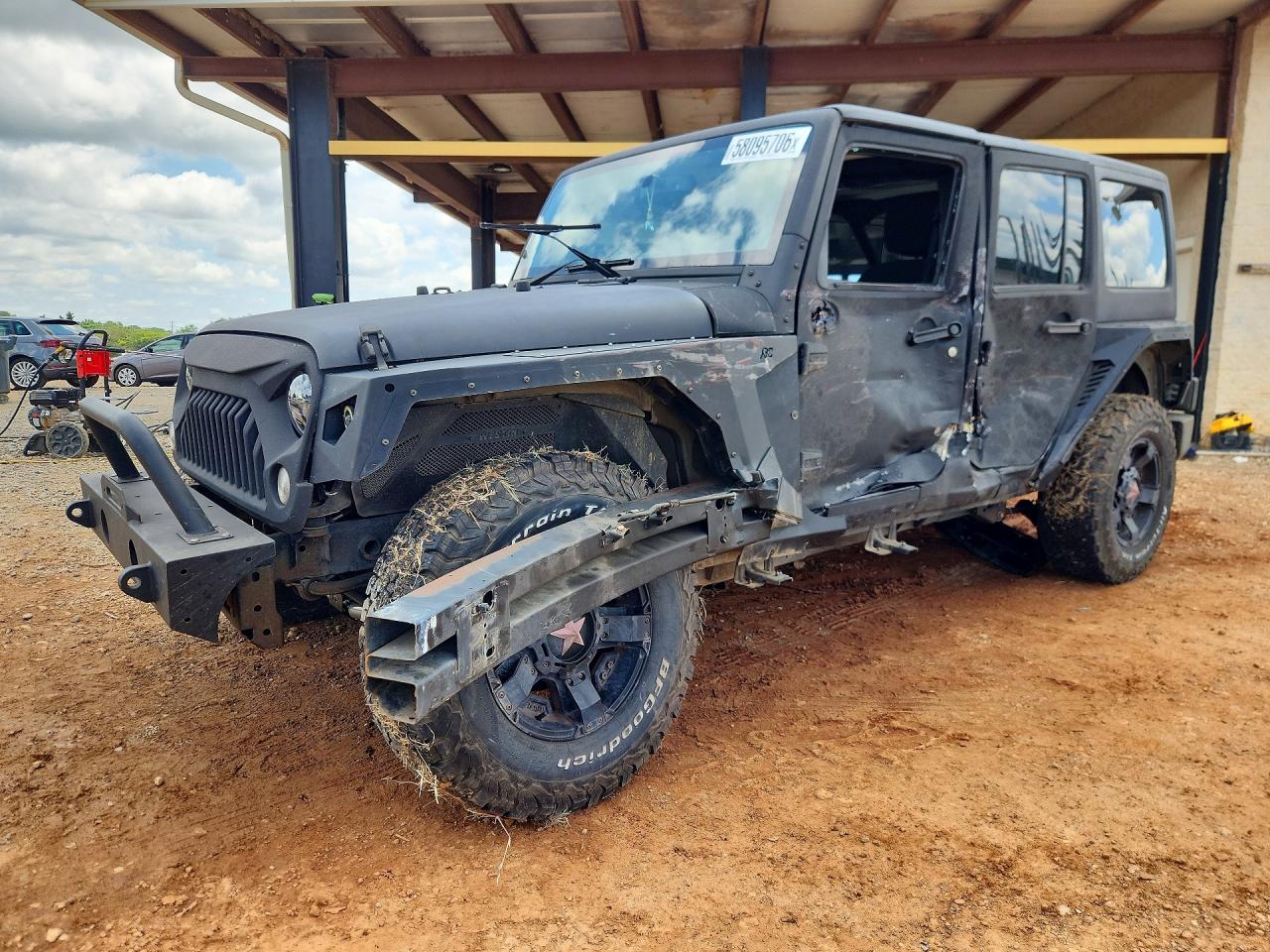 2014 Jeep Wrangler Unlimited Sport Gray vin: 1C4BJWKG6EL280788