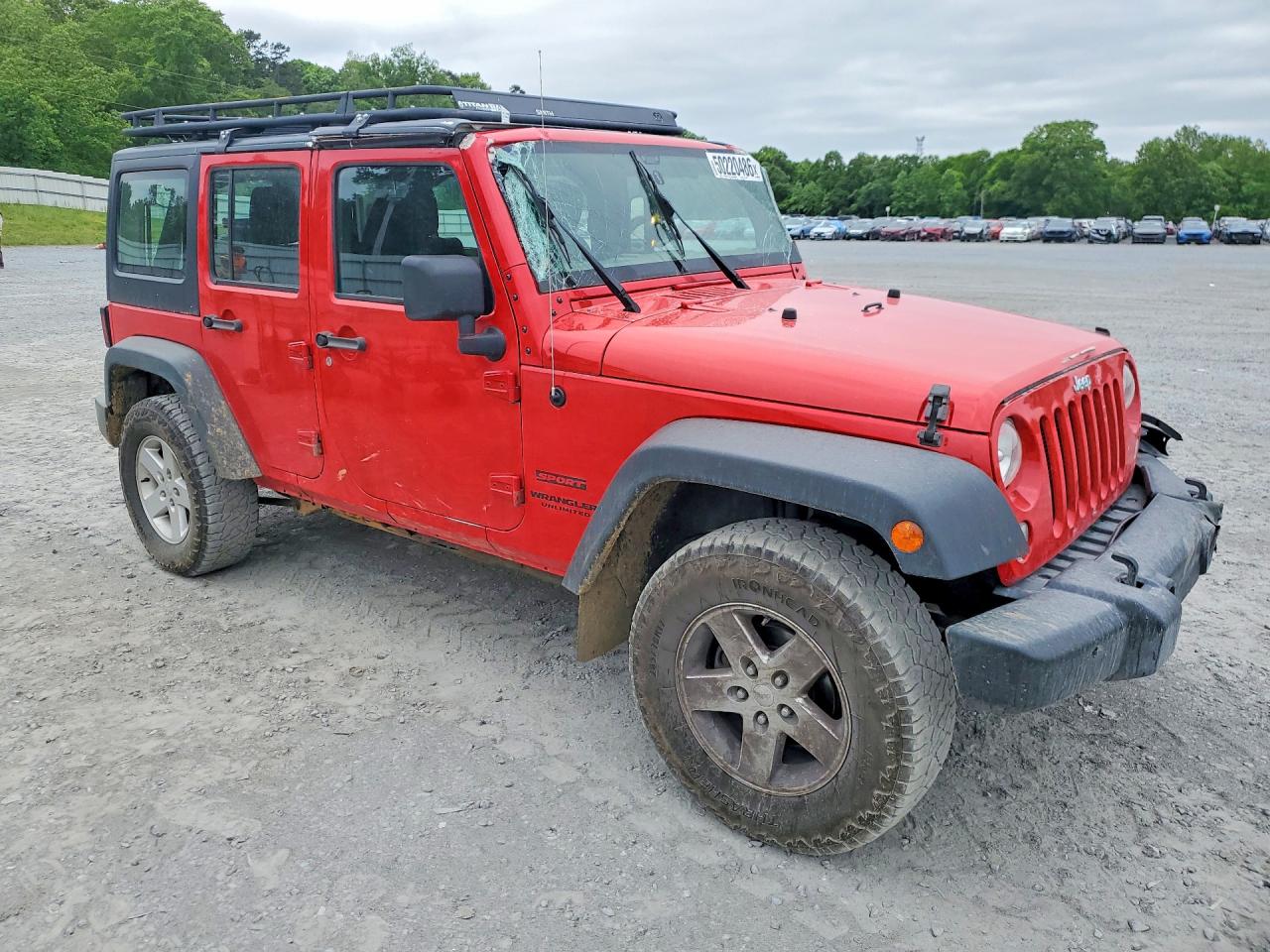 2015 Jeep Wrangler Unlimited Sport Red vin: 1C4BJWKG7FL686404