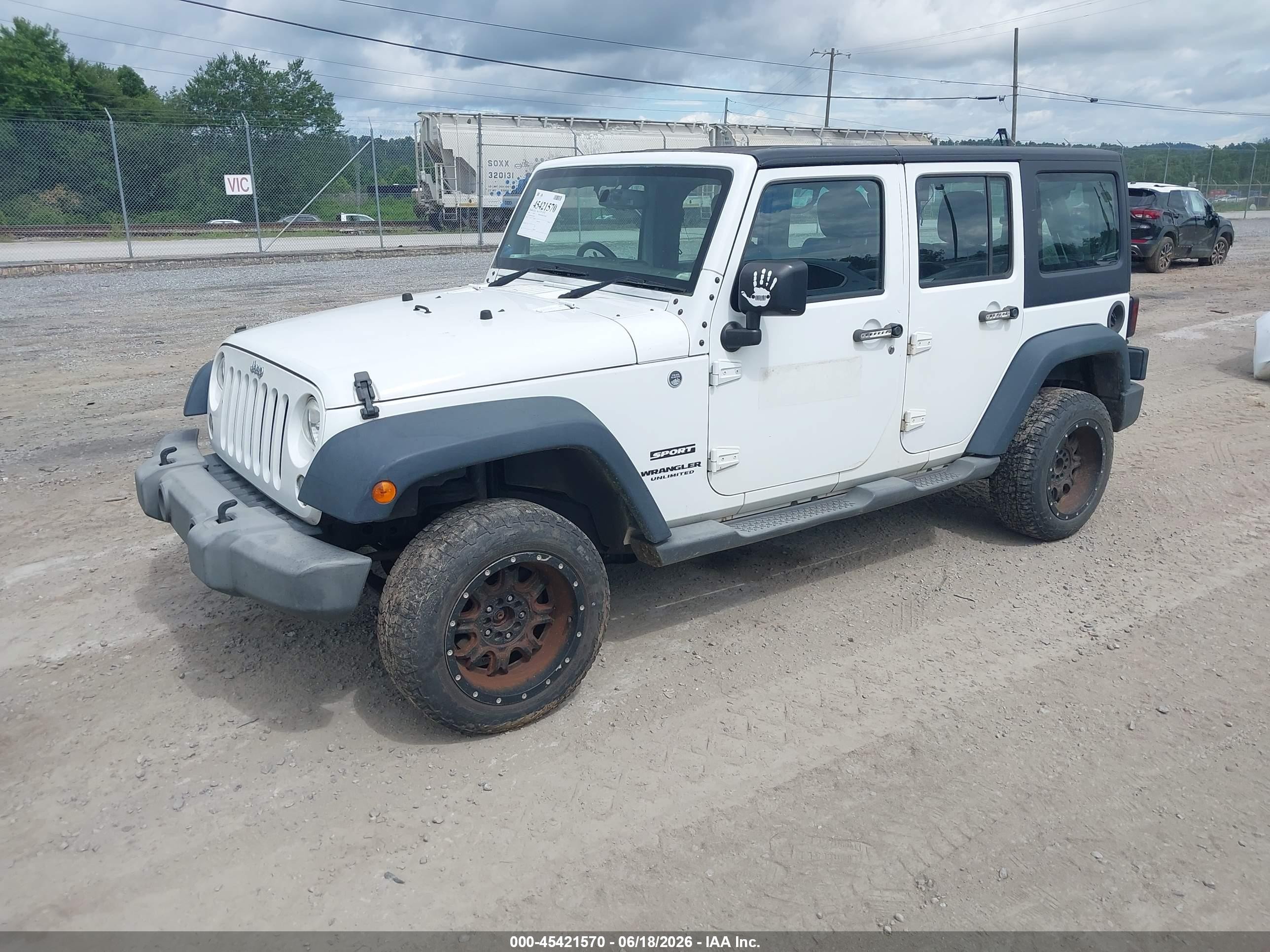 2015 Jeep Wrangler Unlimited Sport Rhd White vin: 1C4BJWKG9FL652061