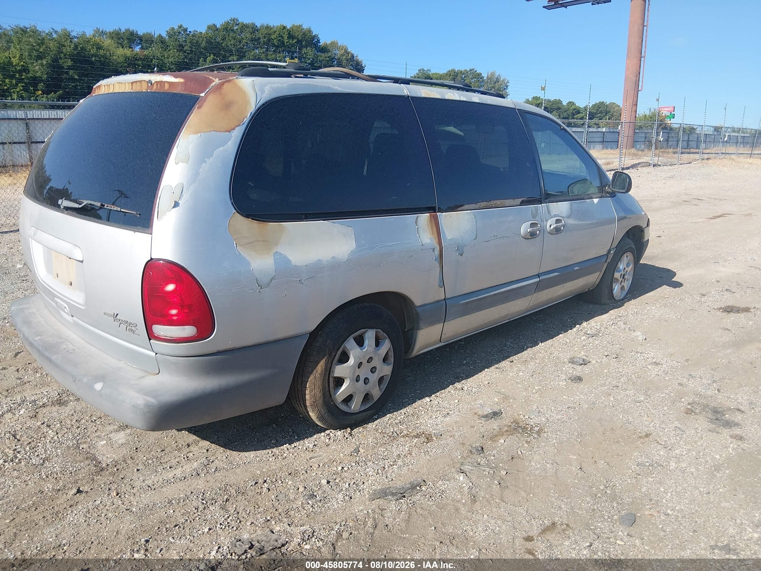 2000 Chrysler Grand Voyager Se Silver vin: 1C4GJ44G0YB700076