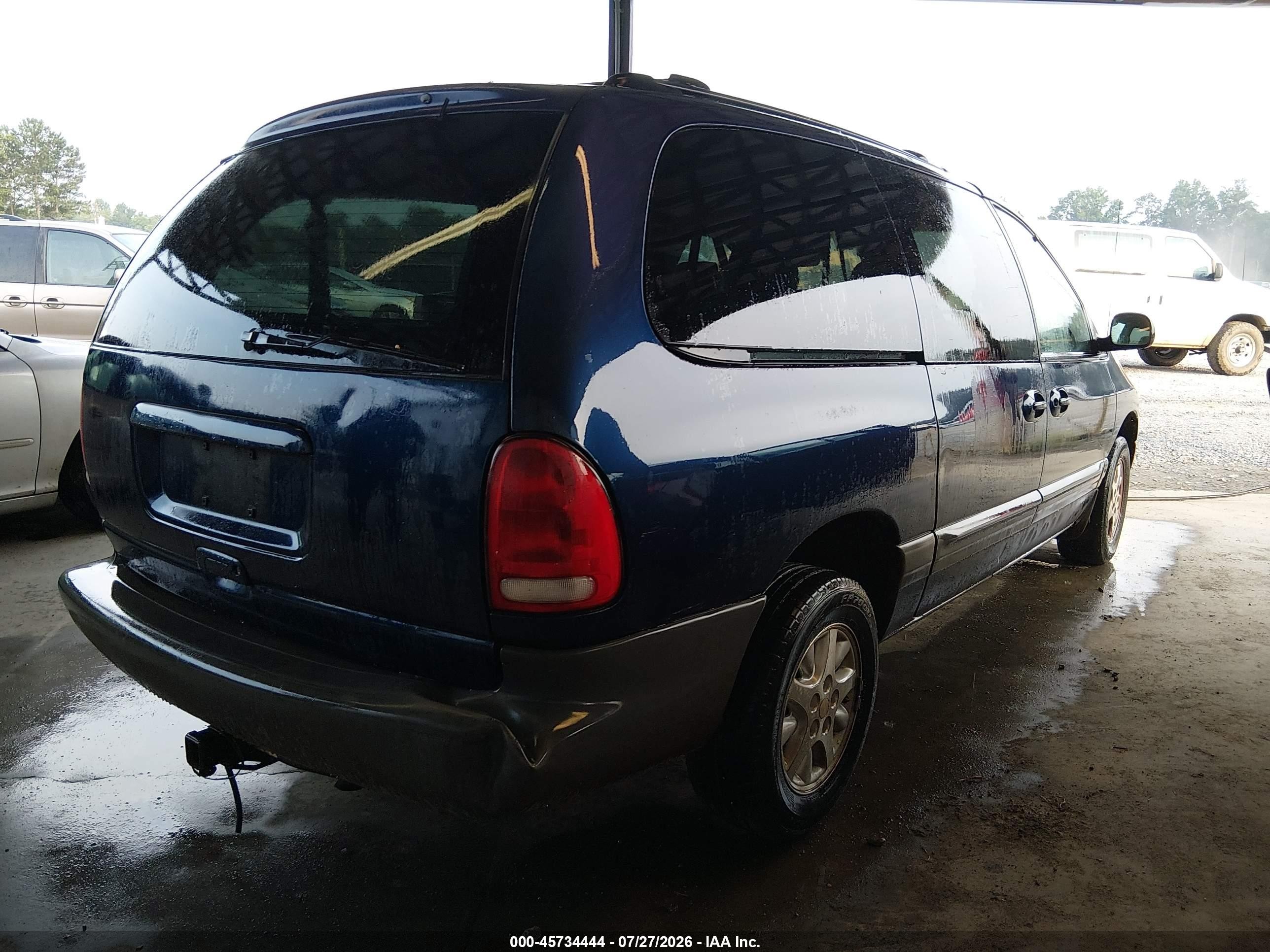 2000 Chrysler Grand Voyager Se Blue vin: 1C4GJ44G1YB628918