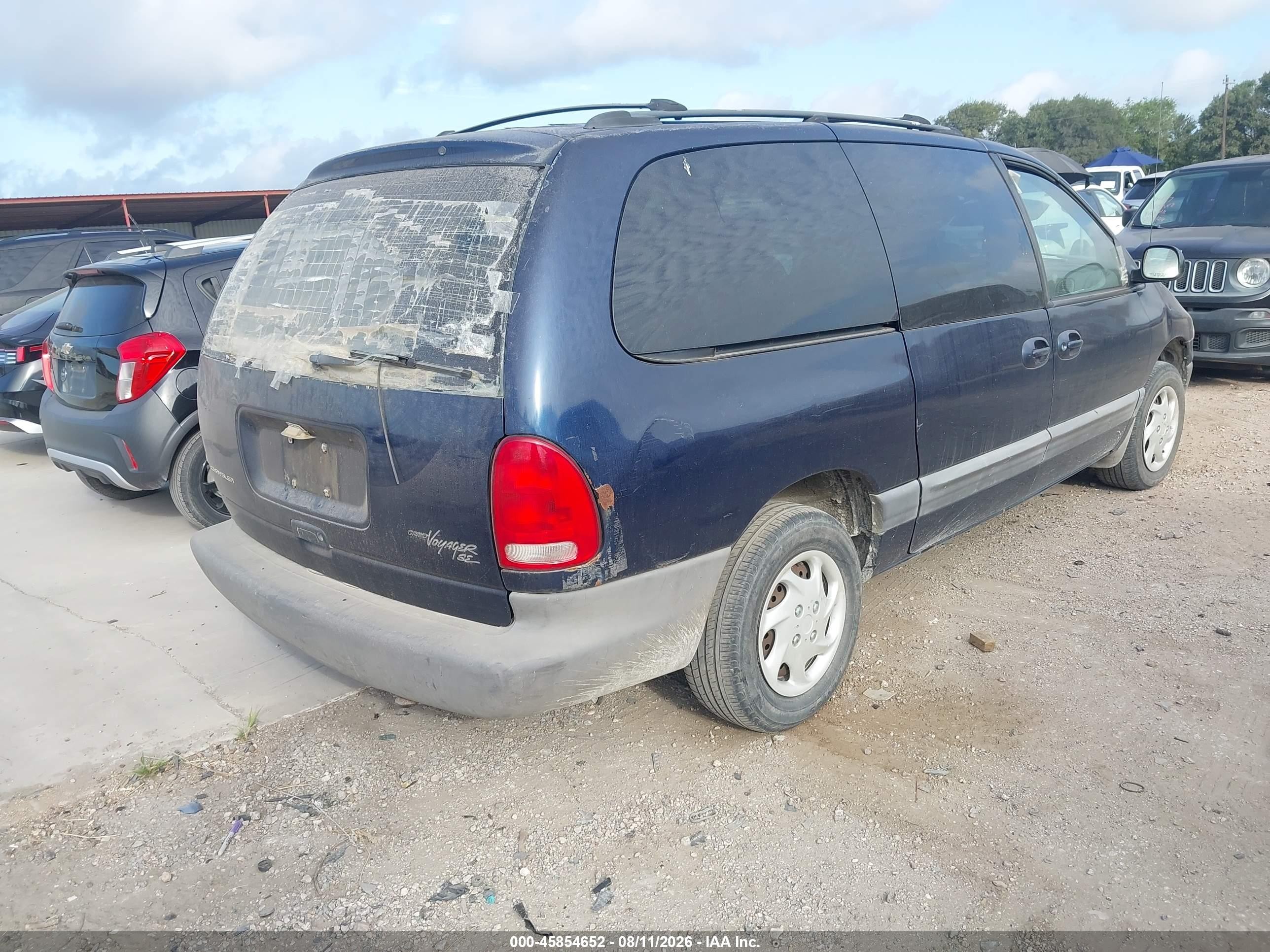 2000 Chrysler Grand Voyager Se Синий vin: 1C4GJ44G2YB770713