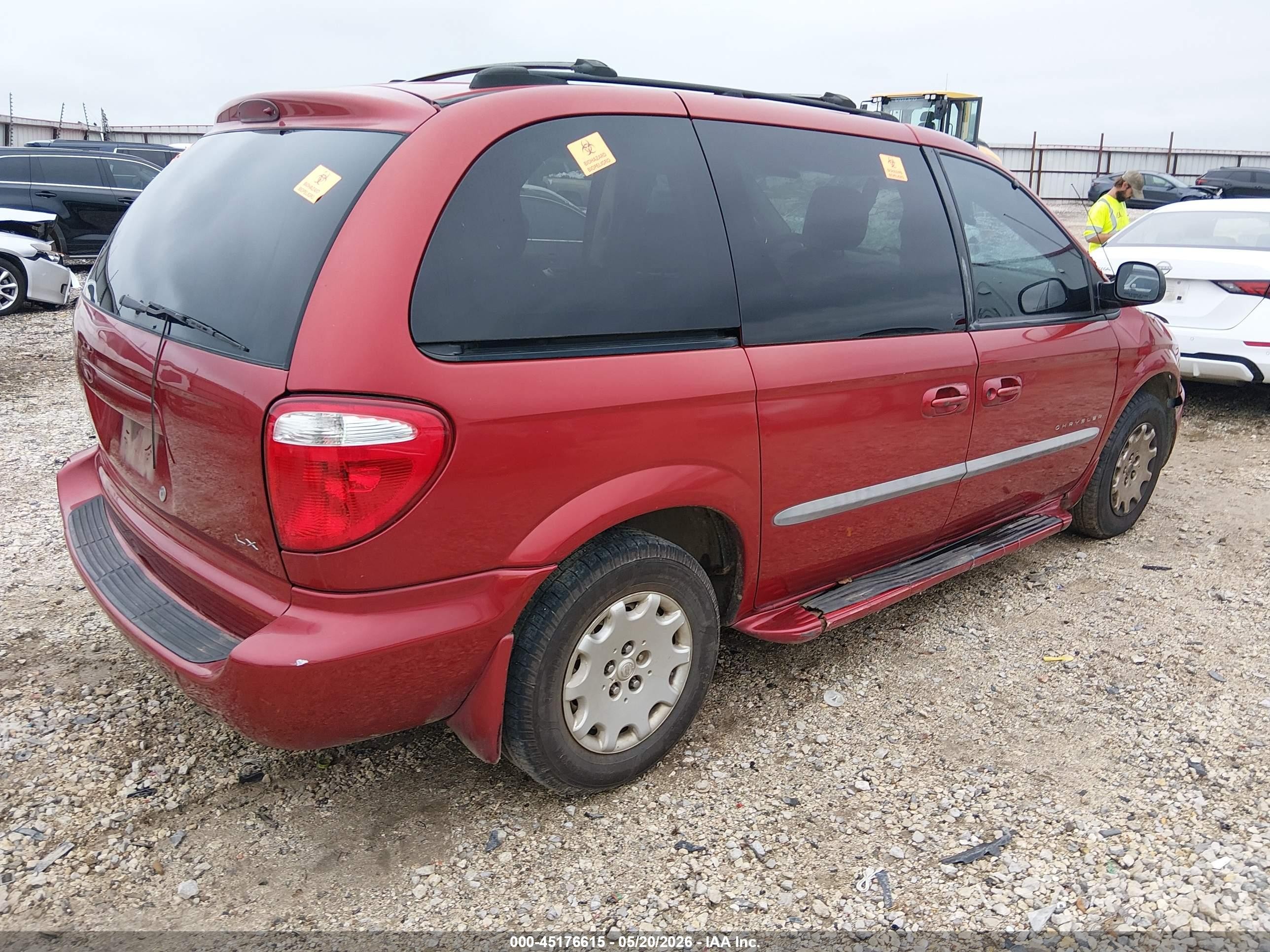 2001 Chrysler Voyager Lx Maroon vin: 1C4GJ45321B144080