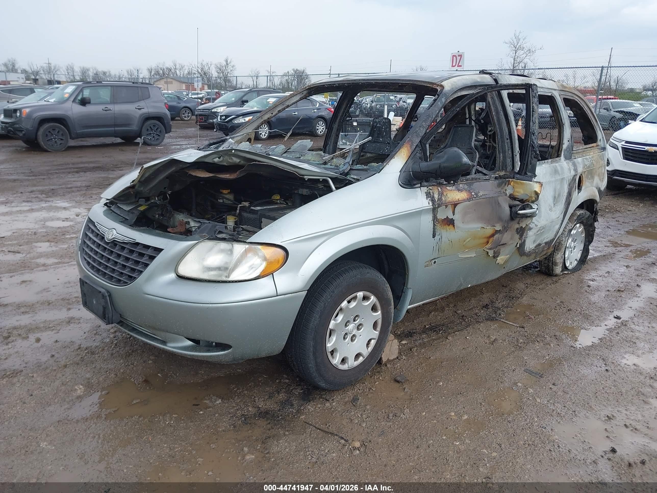 2003 Chrysler Voyager Lx Gray vin: 1C4GJ453X3B123299
