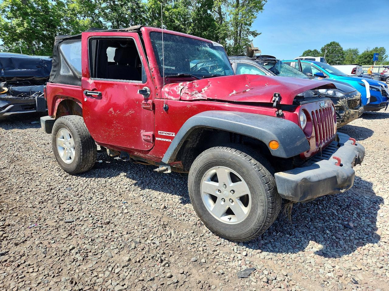 2013 Jeep Wrangler Sport Red vin: 1C4GJWAG0DL570515