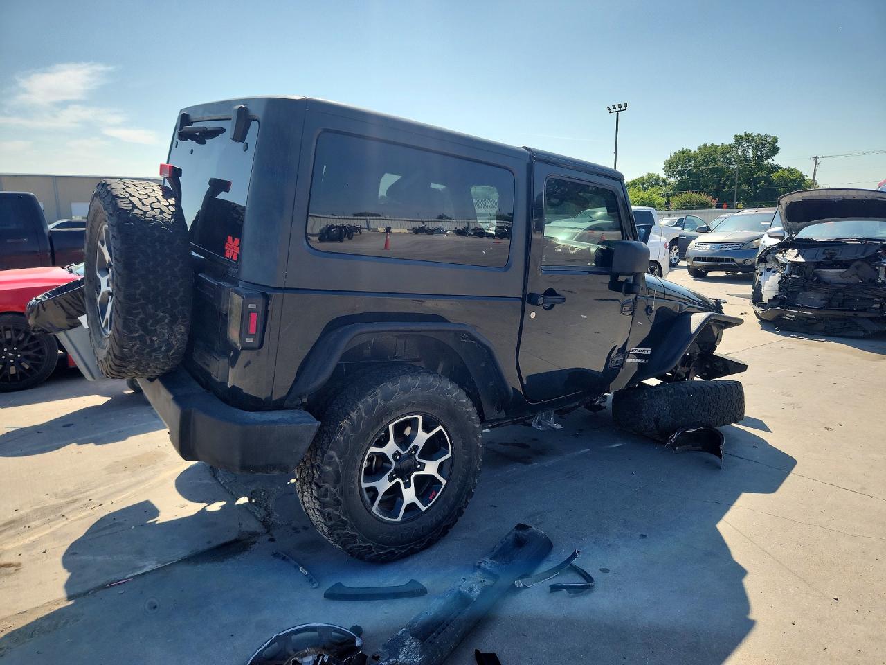2014 Jeep Wrangler Sport Black vin: 1C4GJWAG0EL121210