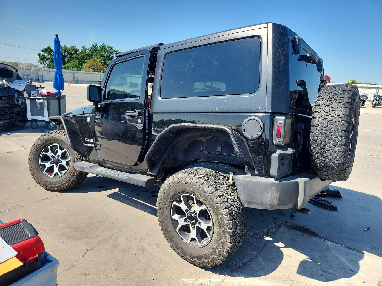 2014 Jeep Wrangler Sport Black vin: 1C4GJWAG0EL121210