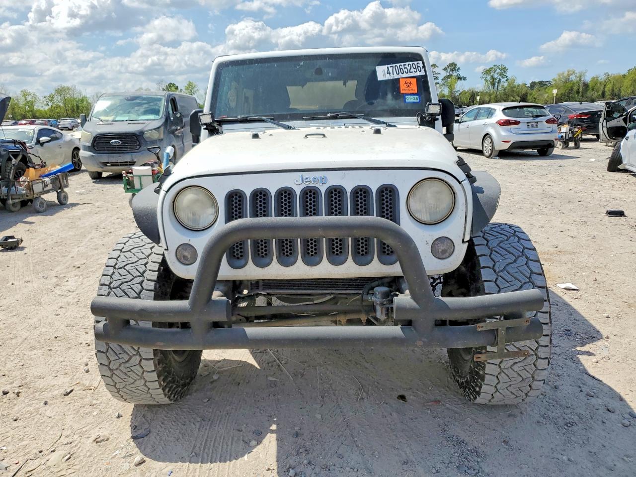 2014 Jeep Wrnglr Spt White vin: 1C4GJWAG2EL235399