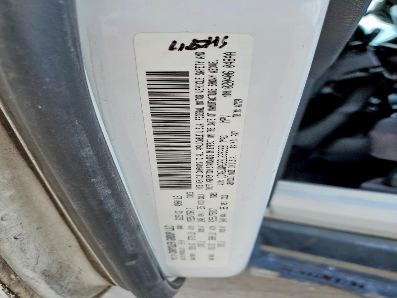 2014 Jeep Wrnglr Spt White vin: 1C4GJWAG2EL235399