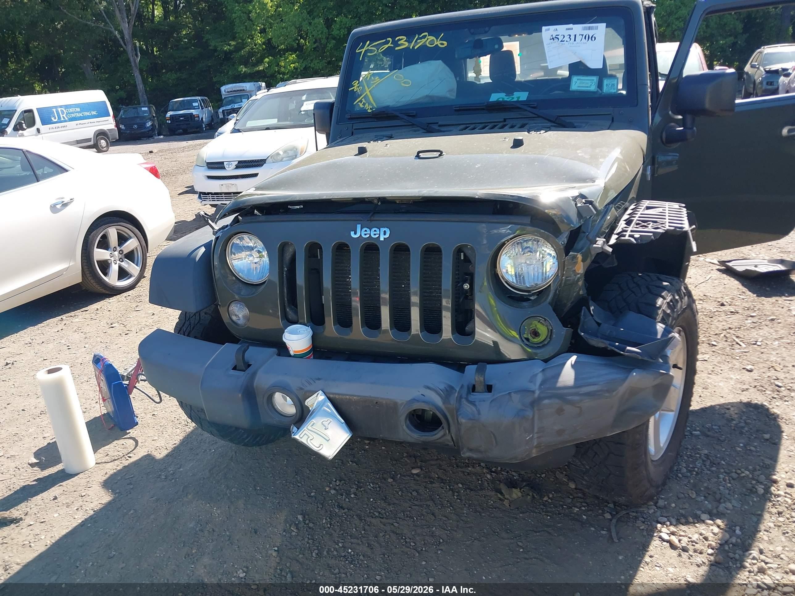 2015 Jeep Wrangler Sport Green vin: 1C4GJWAG2FL691839