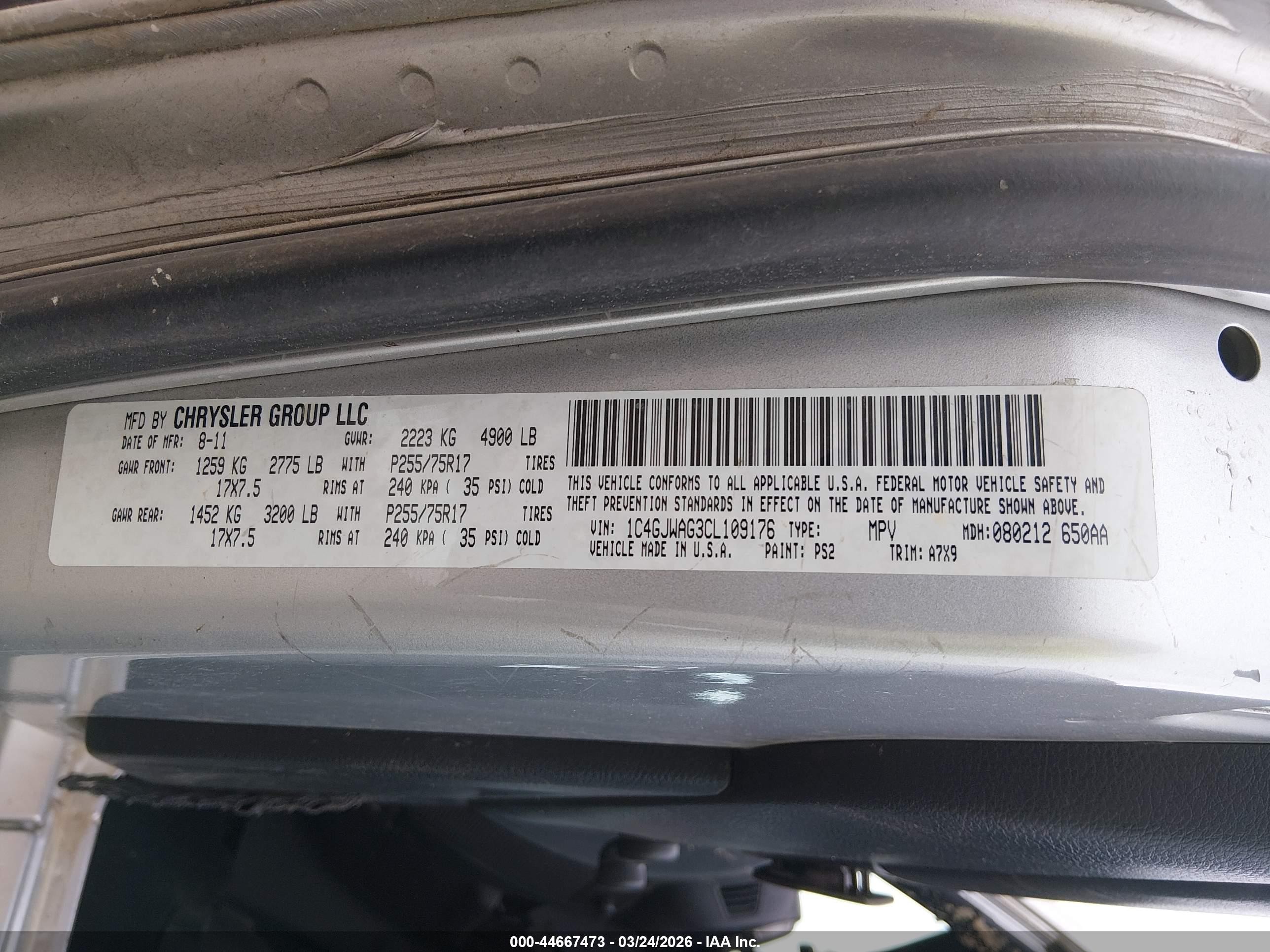 2012 Jeep Wrangler Sport Silver vin: 1C4GJWAG3CL109176