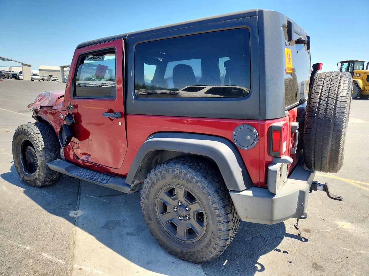 2013 Jeep Wrangler Sport Burgundy vin: 1C4GJWAG4DL508065