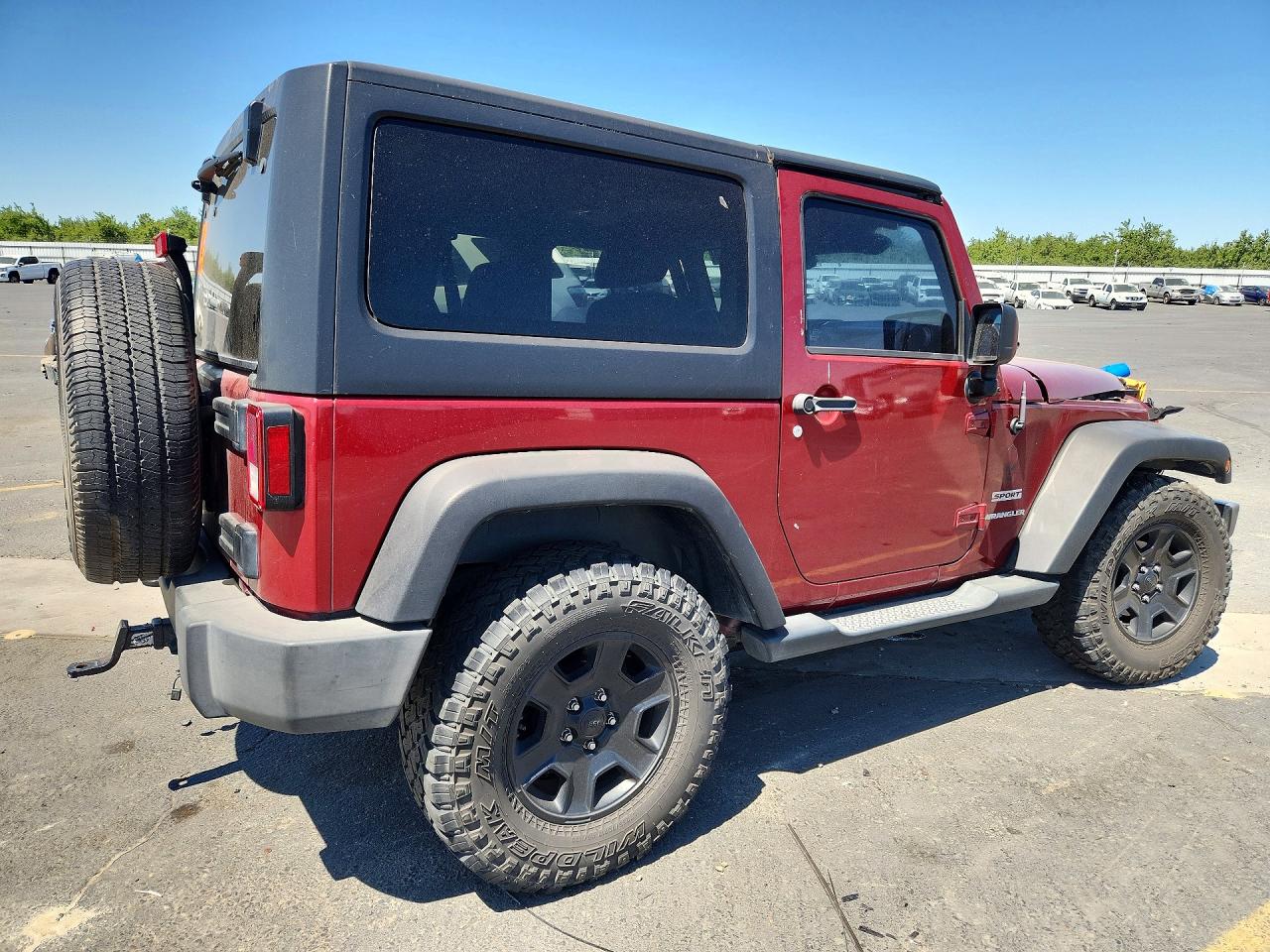 2013 Jeep Wrangler Sport Burgundy vin: 1C4GJWAG4DL508065