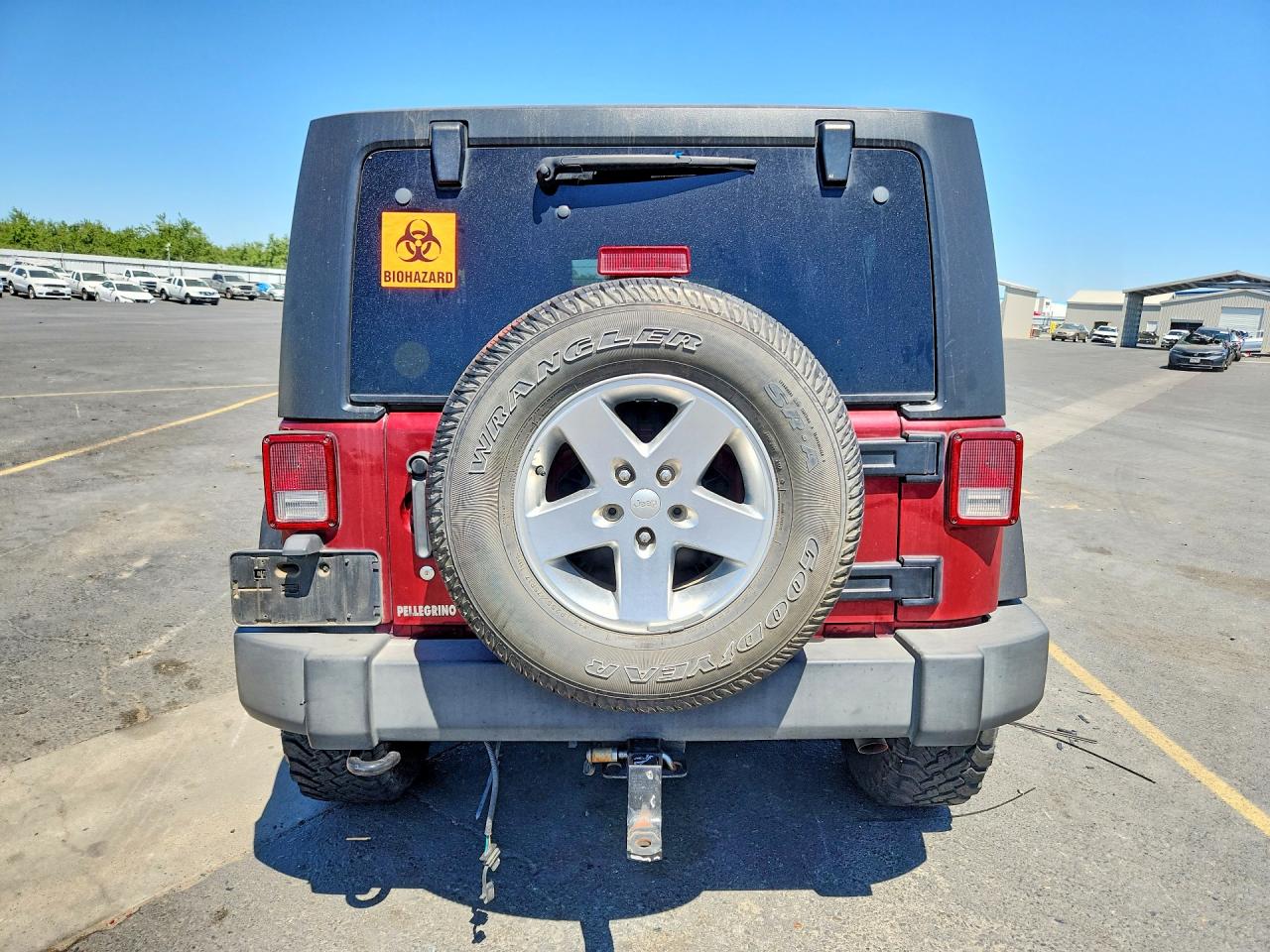 2013 Jeep Wrangler Sport Burgundy vin: 1C4GJWAG4DL508065