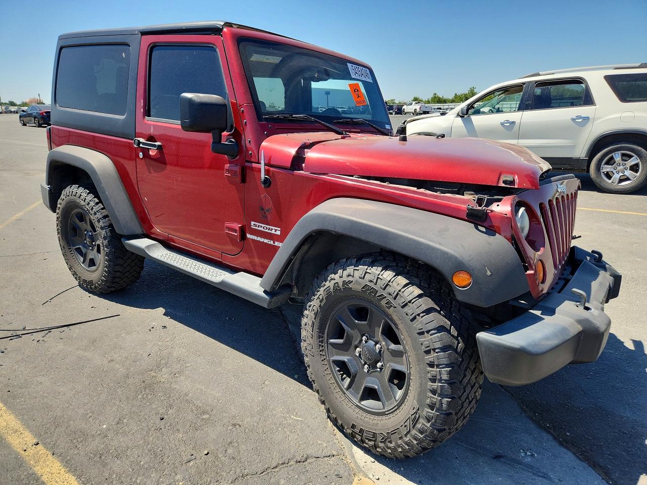 2013 Jeep Wrangler Sport Burgundy vin: 1C4GJWAG4DL508065