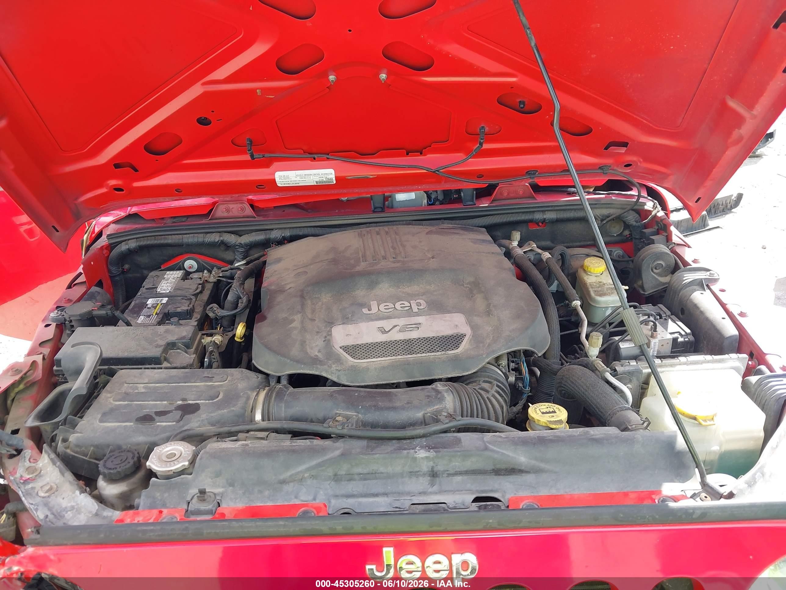 2015 Jeep Wrangler Sport Red vin: 1C4GJWAG6FL698115
