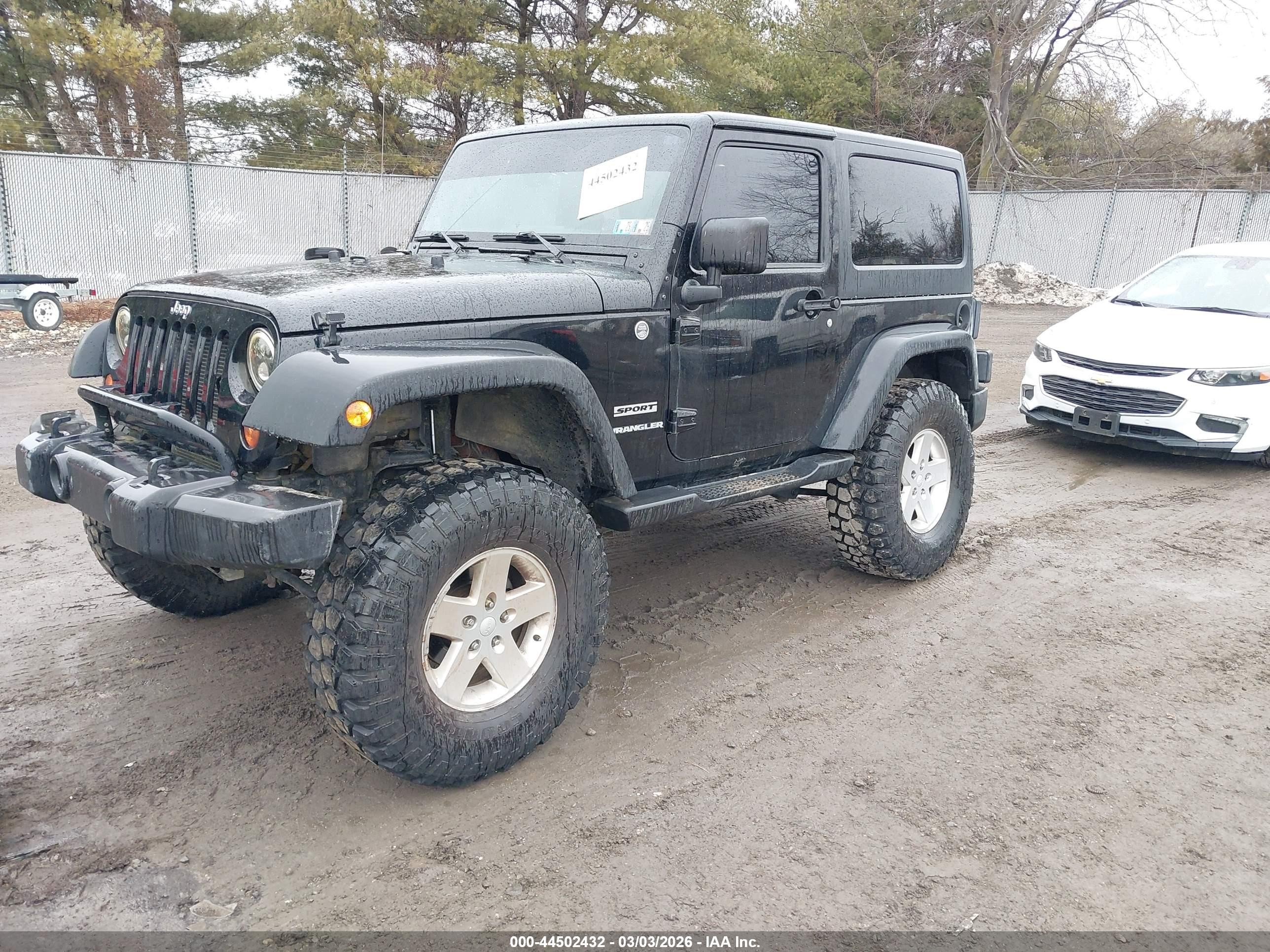 2013 Jeep Wrangler Sport Black vin: 1C4GJWAG7DL623971