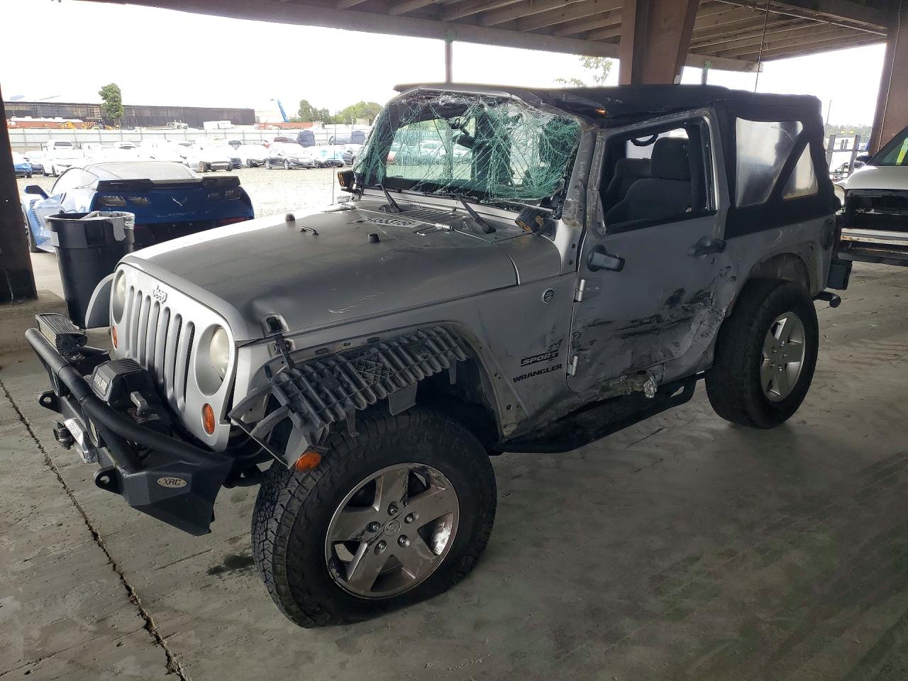 2012 Jeep Wrangler Sport Silver vin: 1C4GJWAG8CL109187