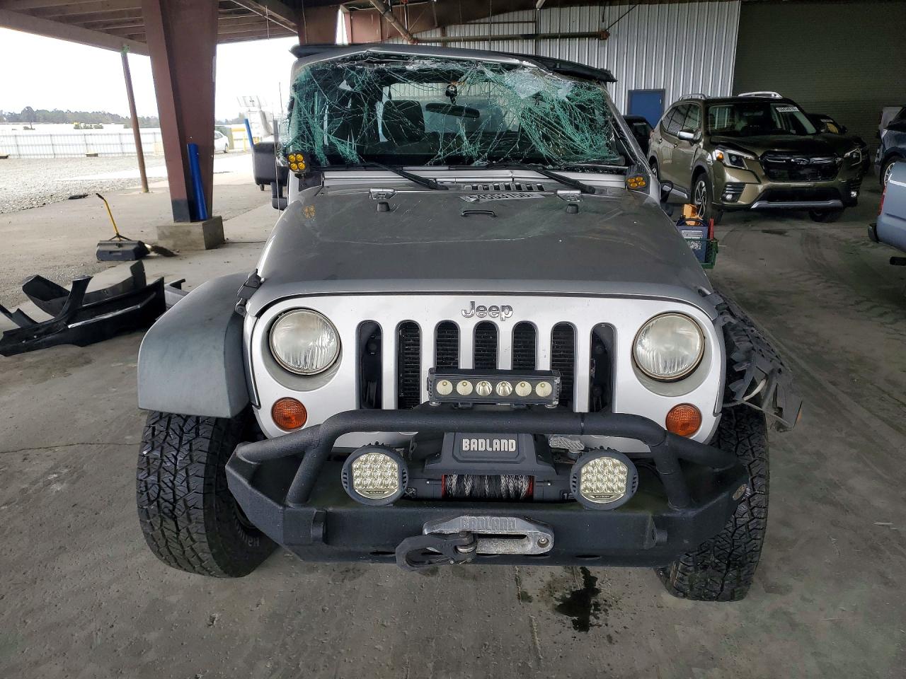 2012 Jeep Wrangler Sport Silver vin: 1C4GJWAG8CL109187