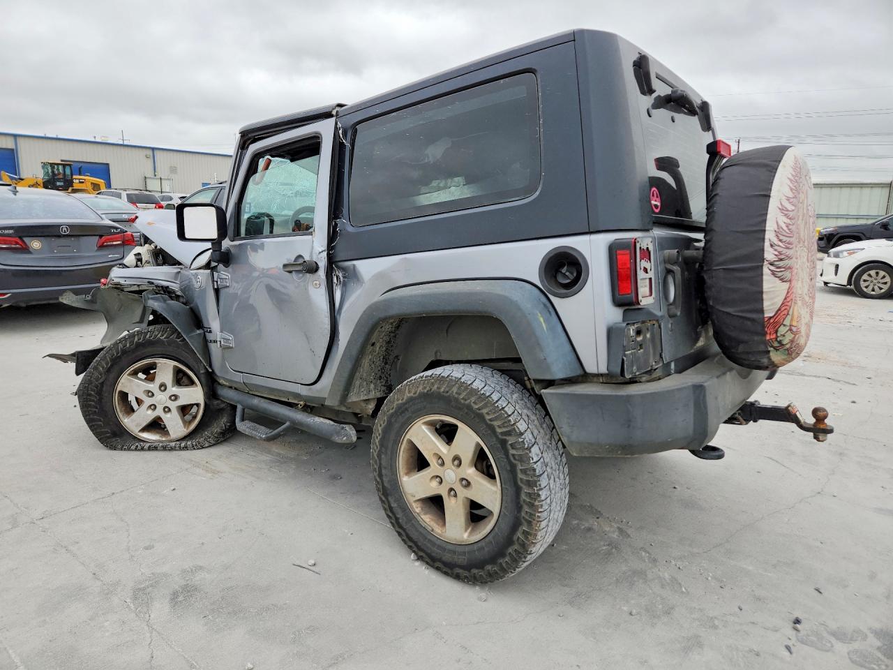 2015 Jeep Wrangler Sport Silver vin: 1C4GJWAG9FL706711