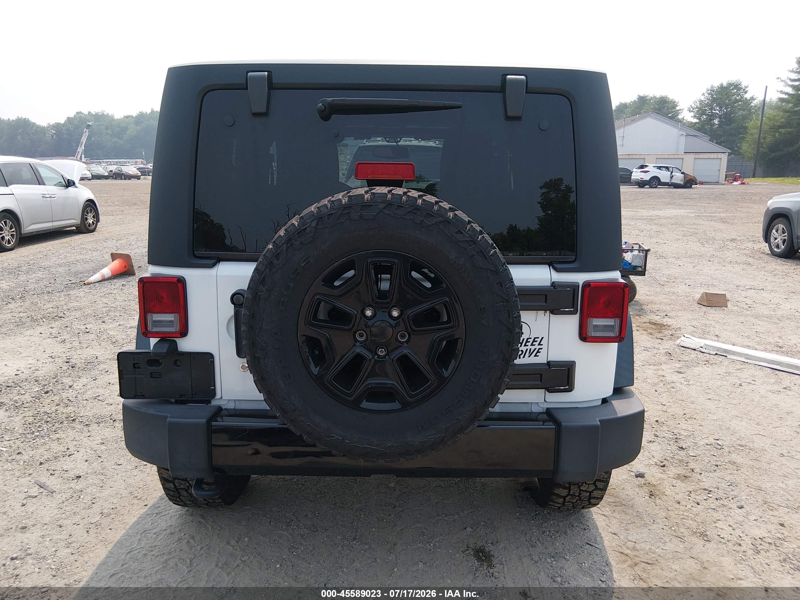 2015 Jeep Wrangler Willys Wheeler Белый vin: 1C4GJWAG9FL757478