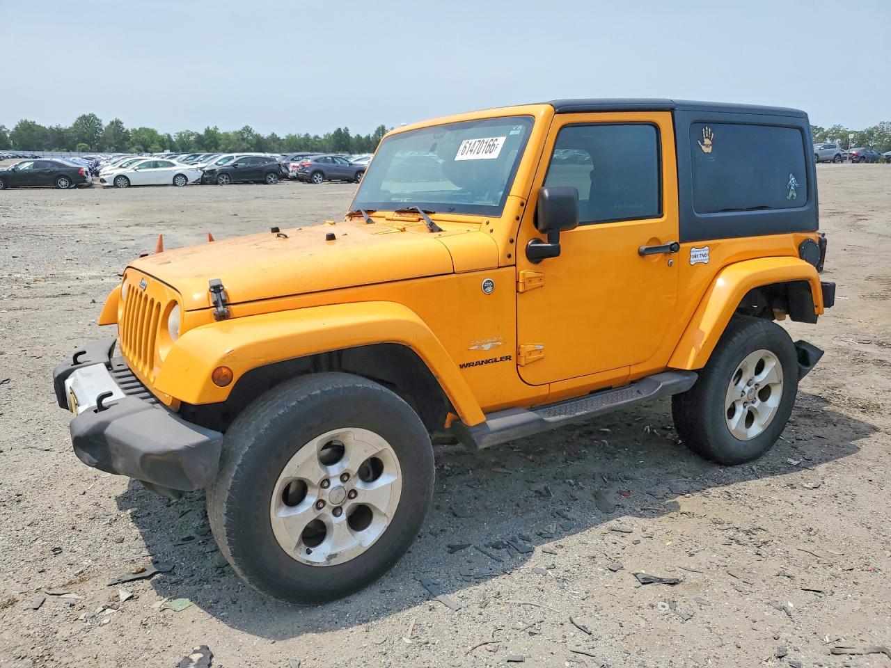 2013 Jeep Wrangler Sahara Желтый vin: 1C4GJWBG1DL545850