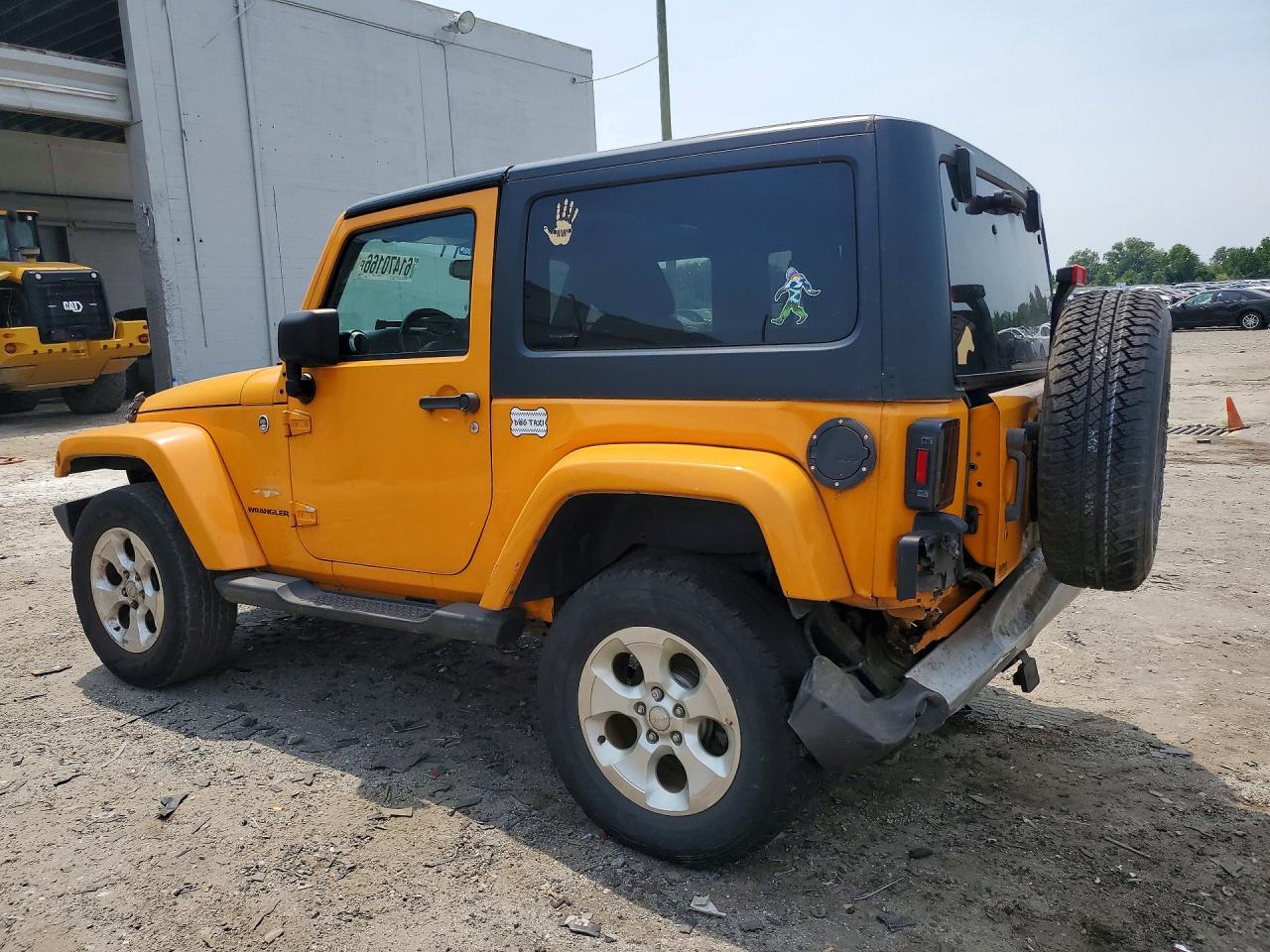 2013 Jeep Wrangler Sahara Желтый vin: 1C4GJWBG1DL545850