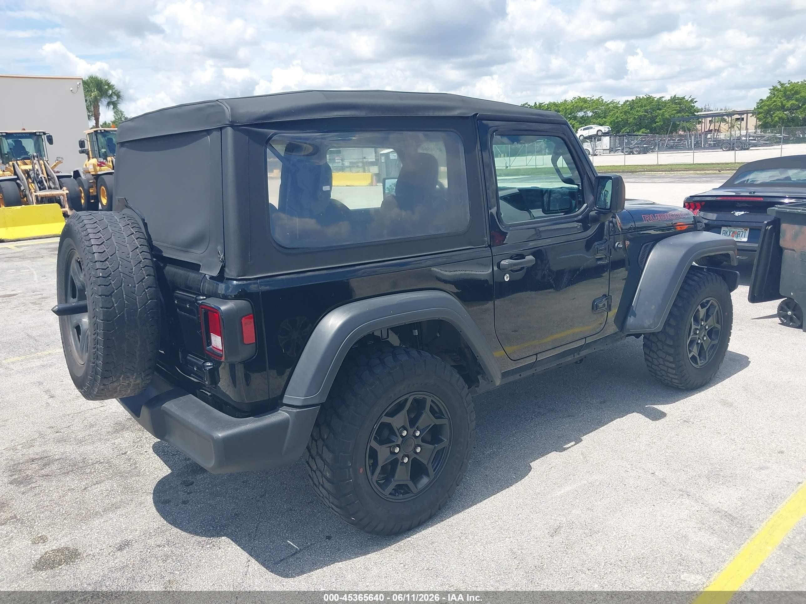 2020 Jeep Wrangler Sport 4x4 Черный vin: 1C4GJXAGXLW162624