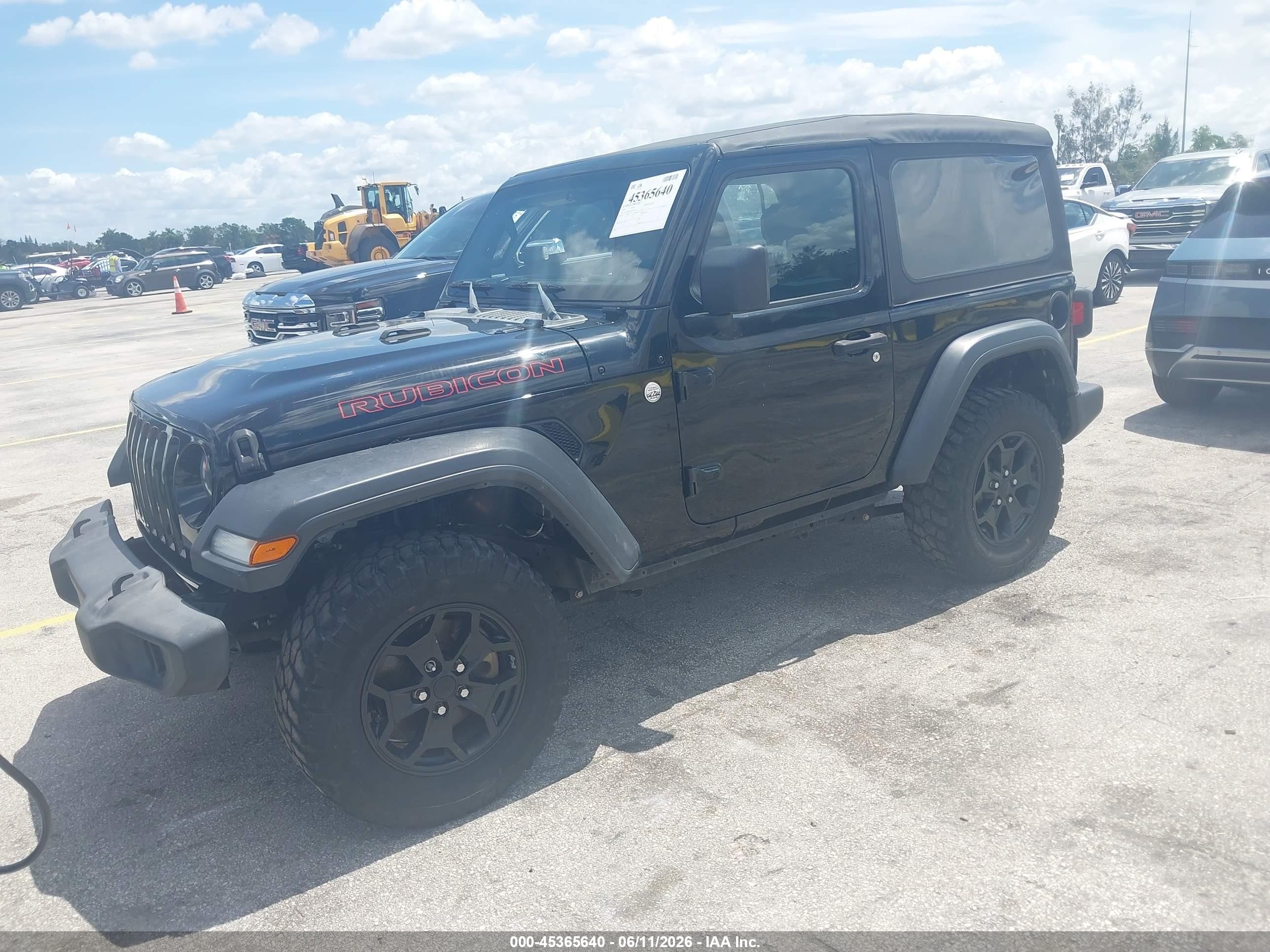 2020 Jeep Wrangler Sport 4x4 Черный vin: 1C4GJXAGXLW162624