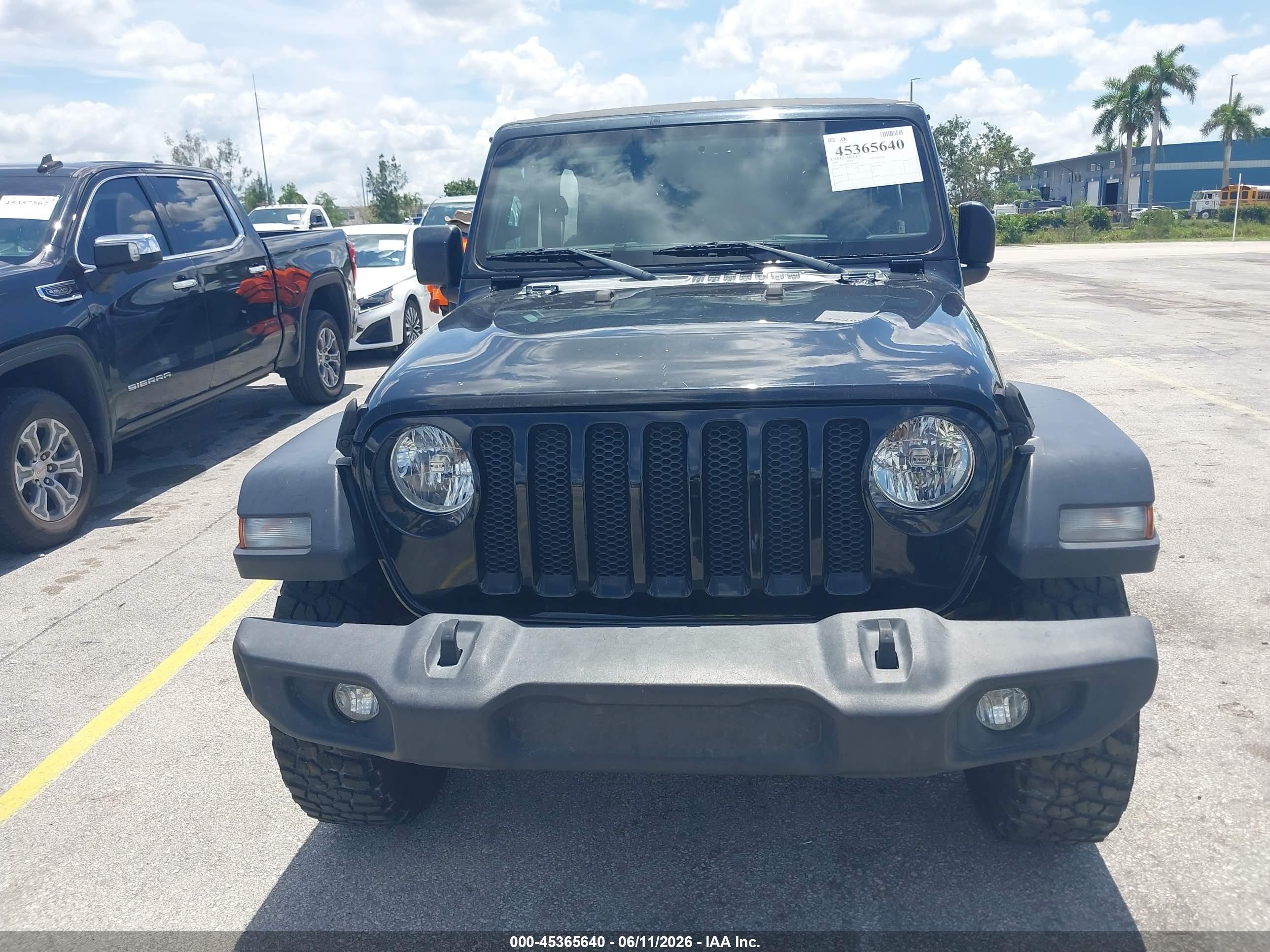 2020 Jeep Wrangler Sport 4x4 Черный vin: 1C4GJXAGXLW162624
