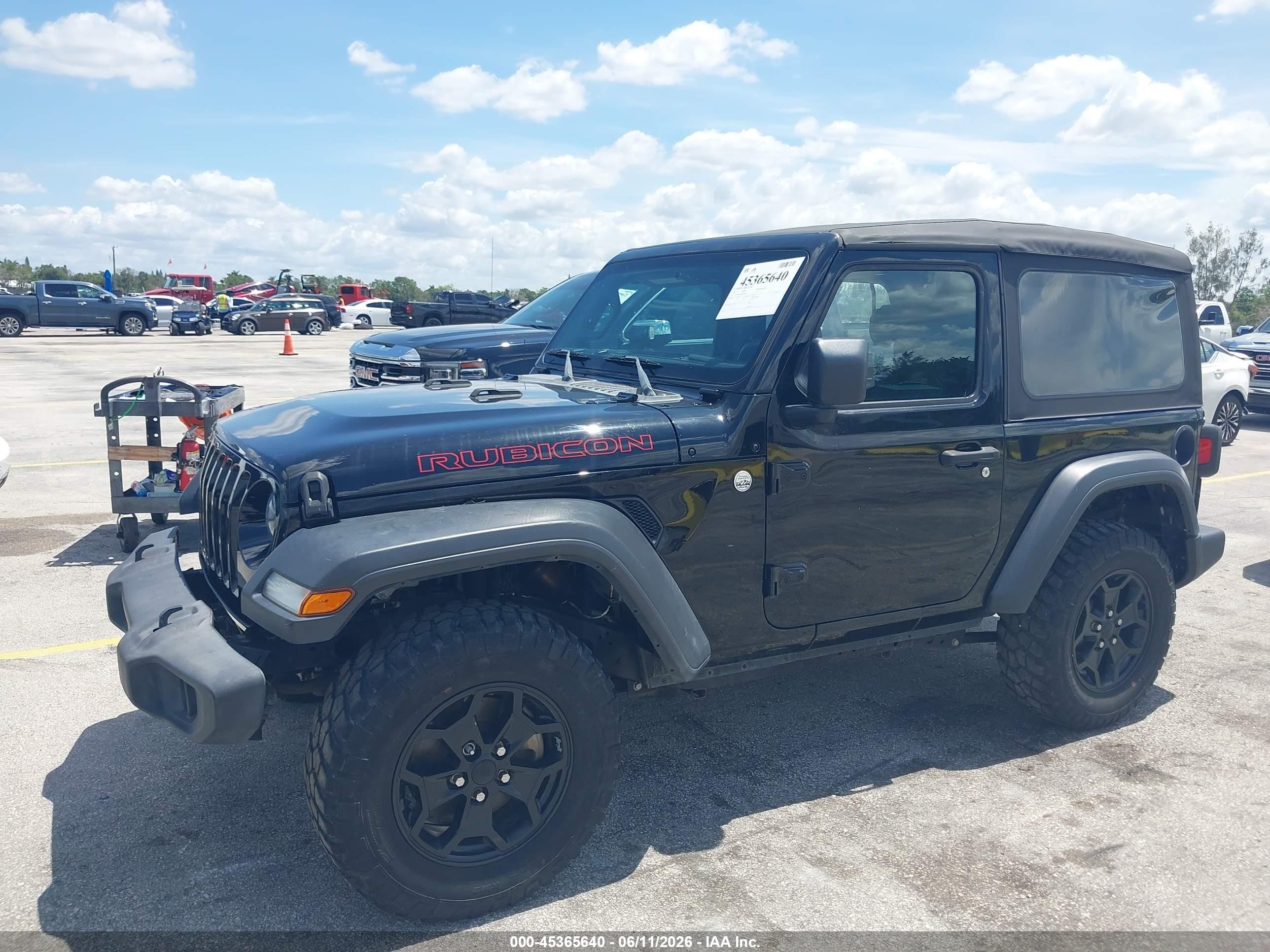 2020 Jeep Wrangler Sport 4x4 Черный vin: 1C4GJXAGXLW162624