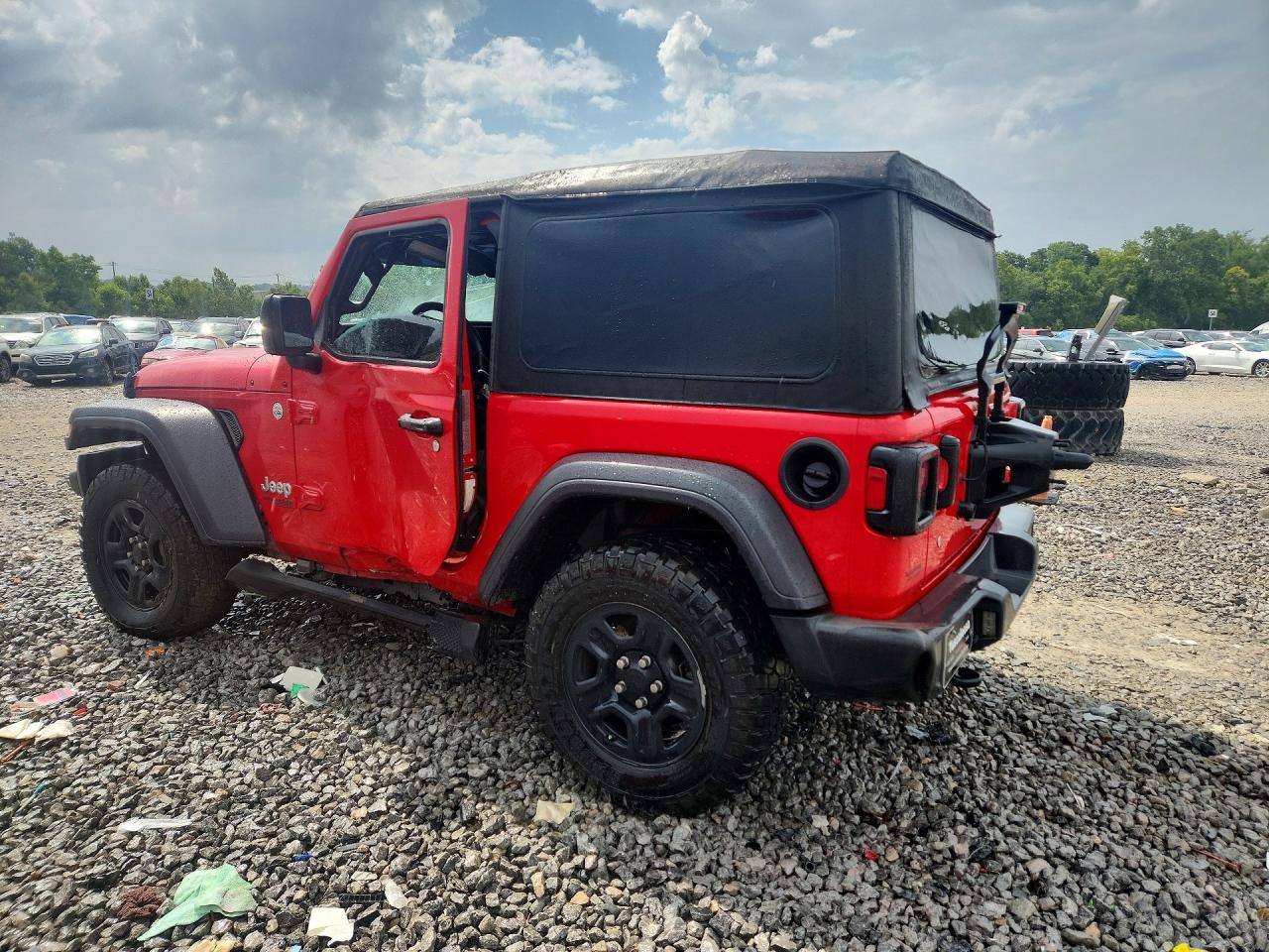2018 Jeep Wrangler Sport Red vin: 1C4GJXAN2JW222293