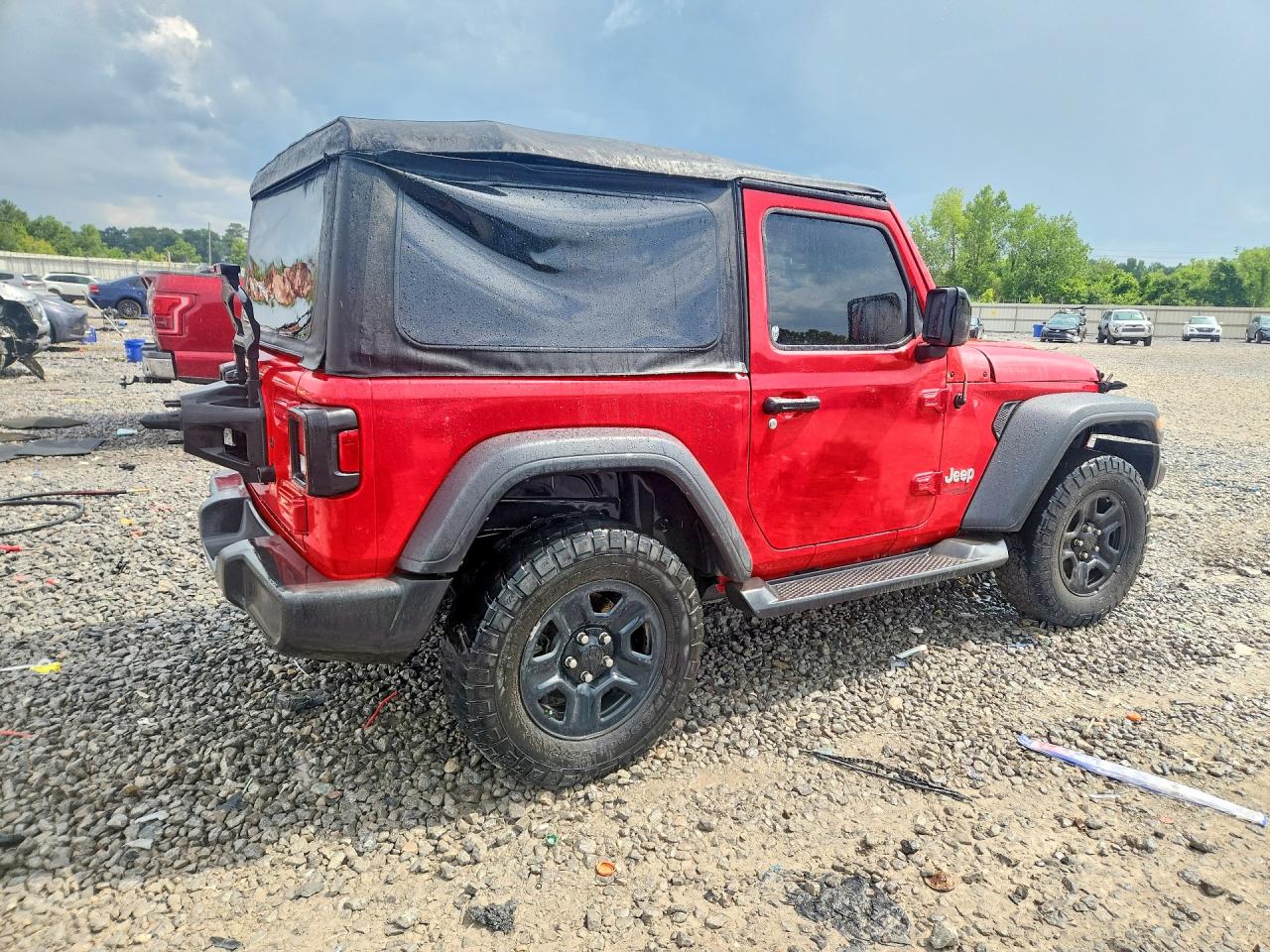 2018 Jeep Wrangler Sport Red vin: 1C4GJXAN2JW222293