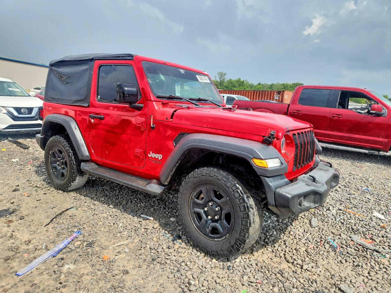 2018 Jeep Wrangler Sport Red vin: 1C4GJXAN2JW222293