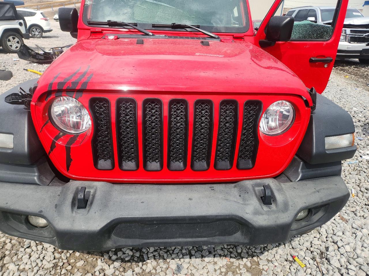 2018 Jeep Wrangler Sport Red vin: 1C4GJXAN2JW222293