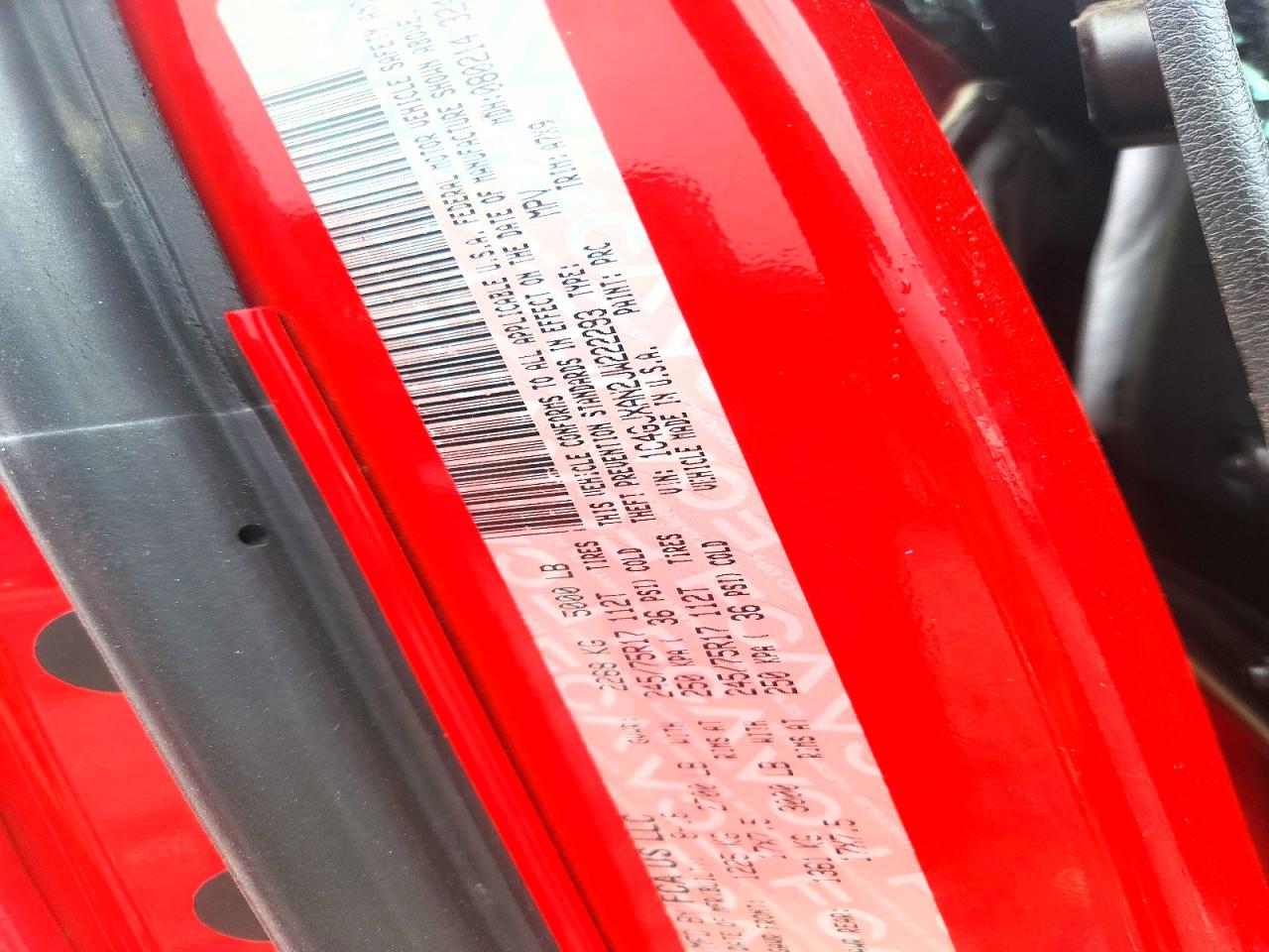 2018 Jeep Wrangler Sport Red vin: 1C4GJXAN2JW222293