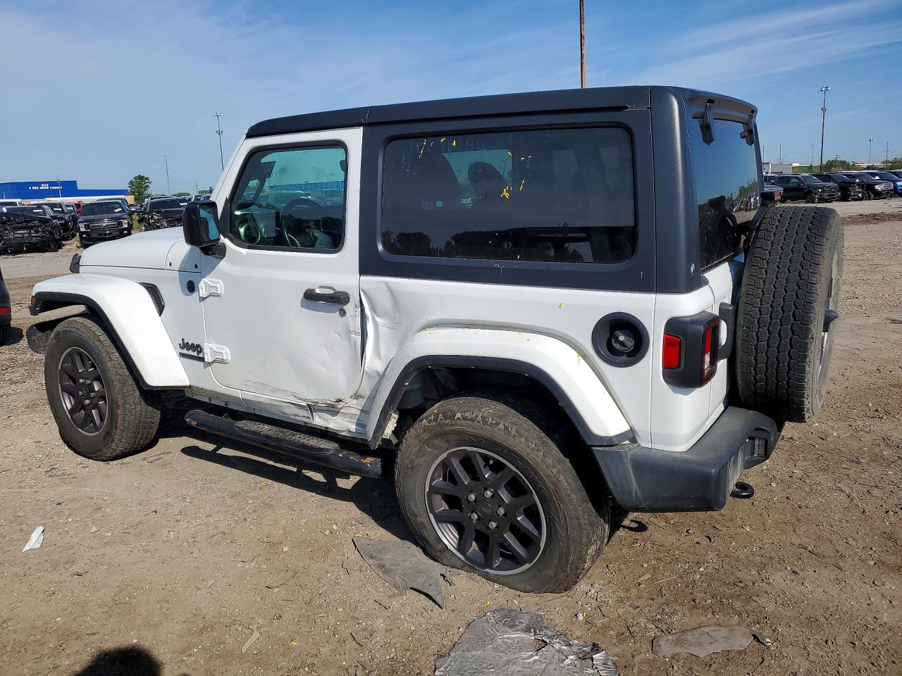 2021 Jeep Wrangler Sport White vin: 1C4GJXAN8MW691263