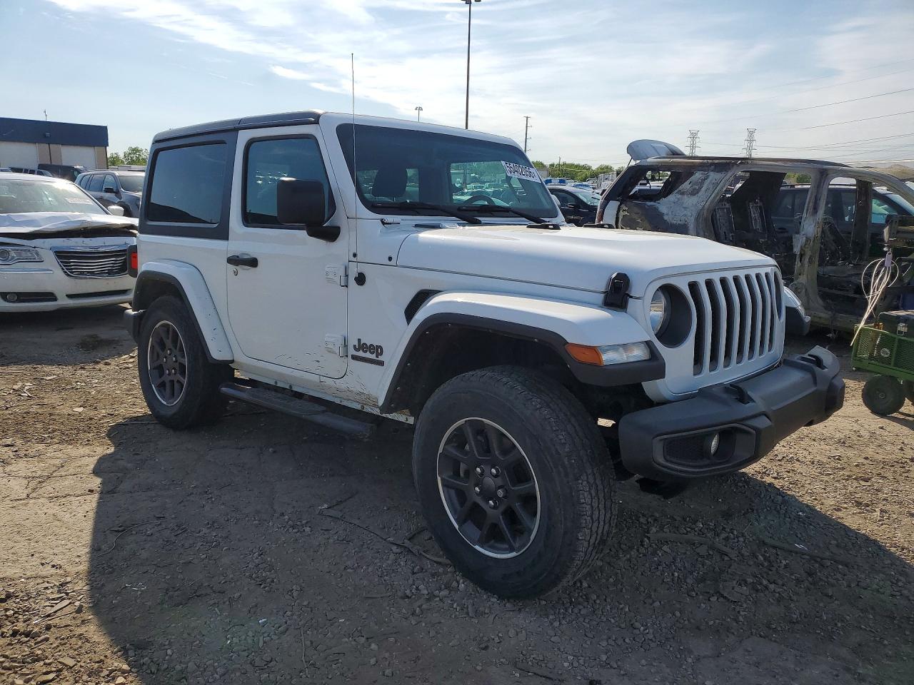 2021 Jeep Wrangler Sport White vin: 1C4GJXAN8MW691263
