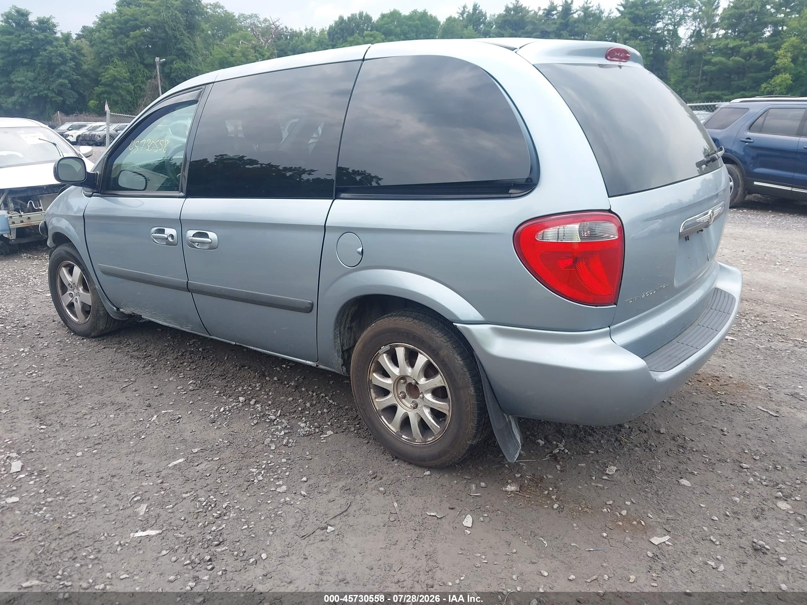 2005 Chrysler Town & Country Blue vin: 1C4GP45R05B282466